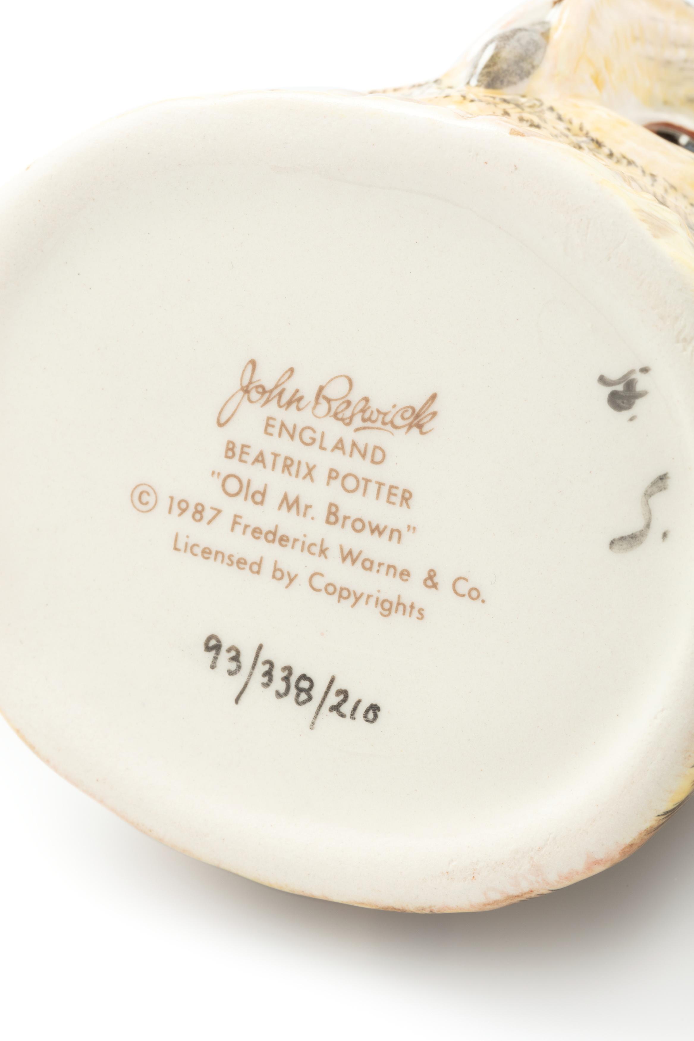 Powerhouse Collection - Beatrix Potter 'Old Mr Brown' character