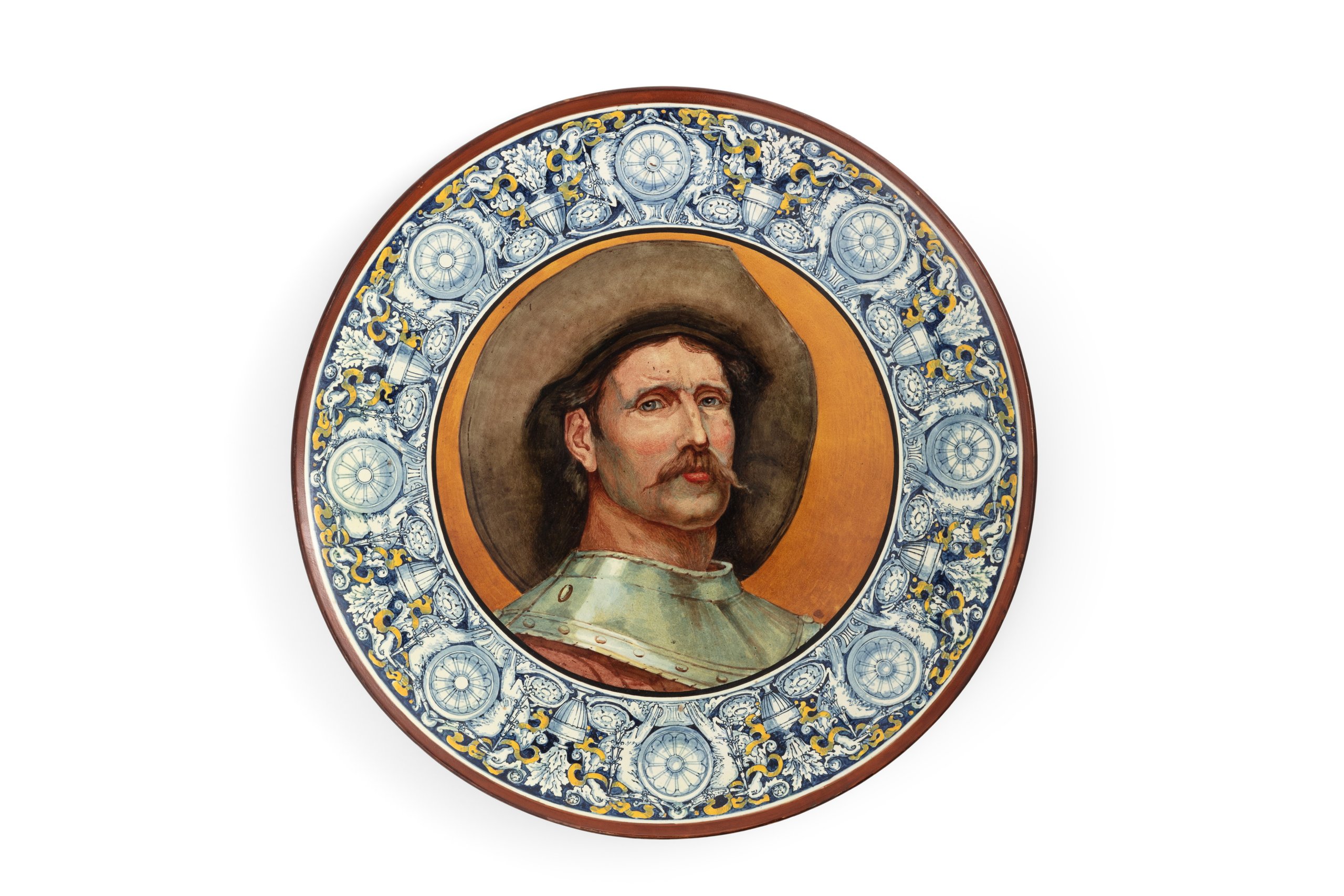 Faience plaque by Doulton & Co