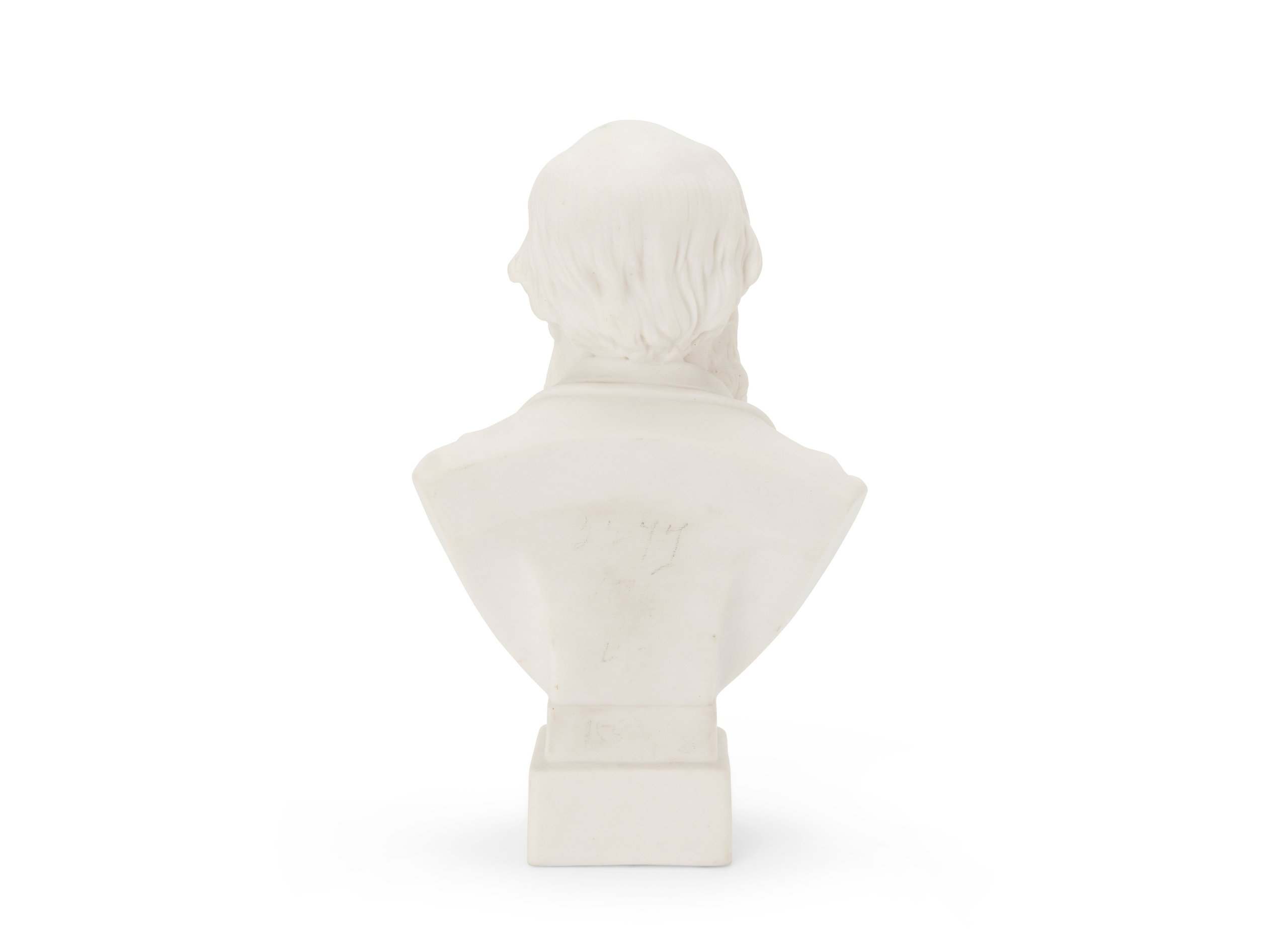 Porcelain bust of Charles Darwin