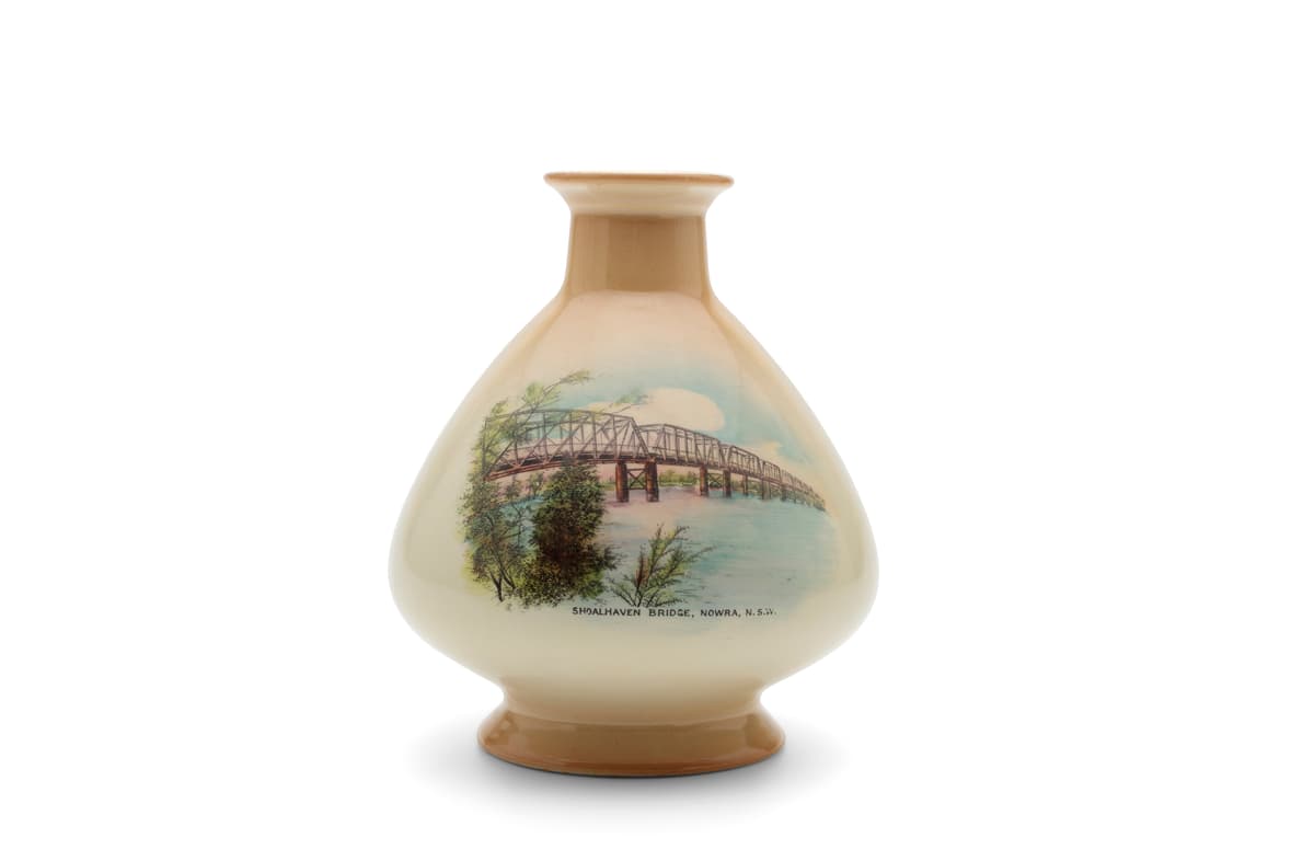 Powerhouse Collection - Shelley bone china souvenir vase with