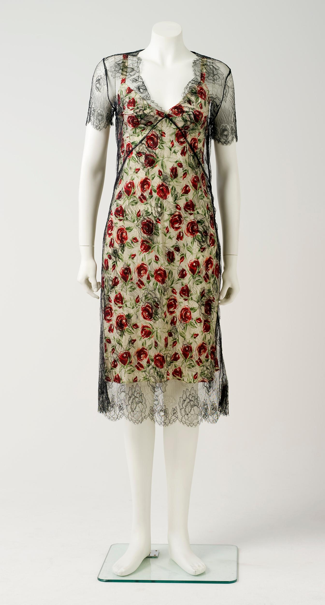 Powerhouse Collection - Slip dress and cardigan ensemble by Collette  Dinnigan
