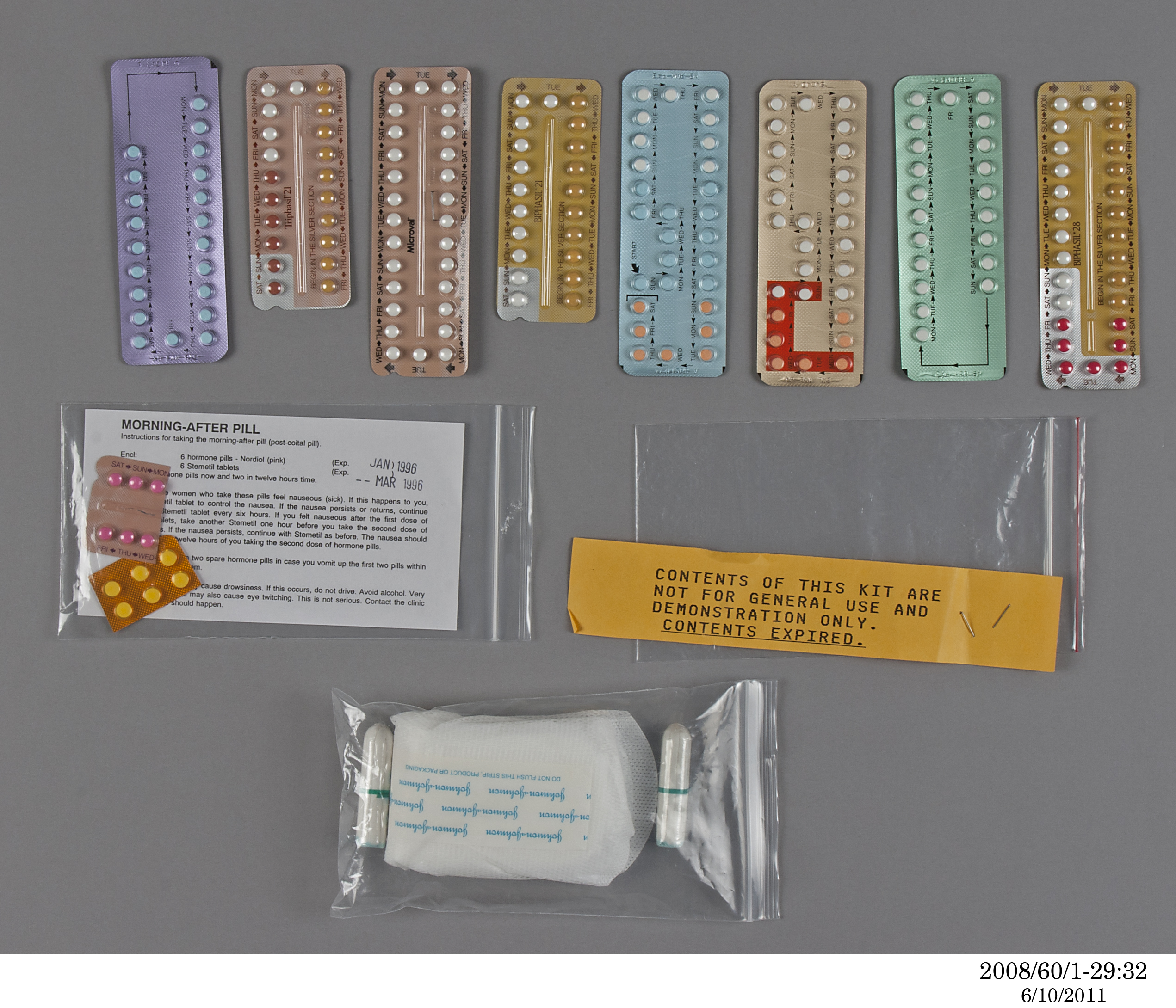 Contraceptive Teaching Kit made by The Family Planning Association of New South Wales