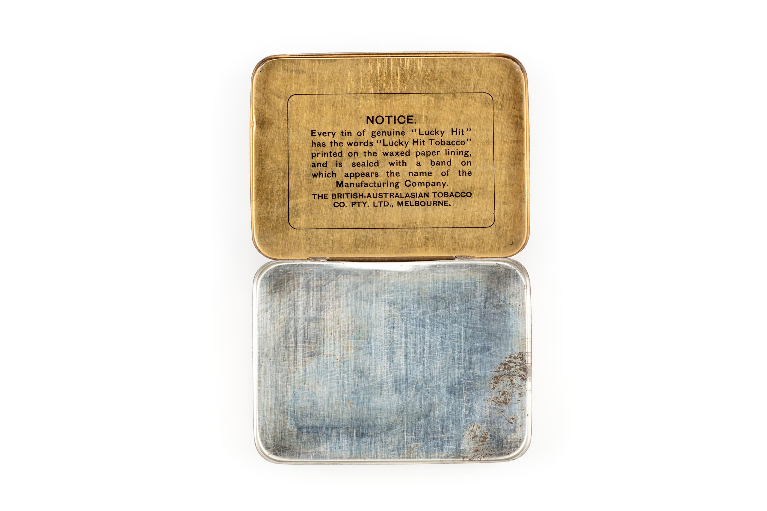 three castles tobacco tin Three Castles Cigarette Tin; W. D. & H. O. Wills; Unknown; 2024.1.45