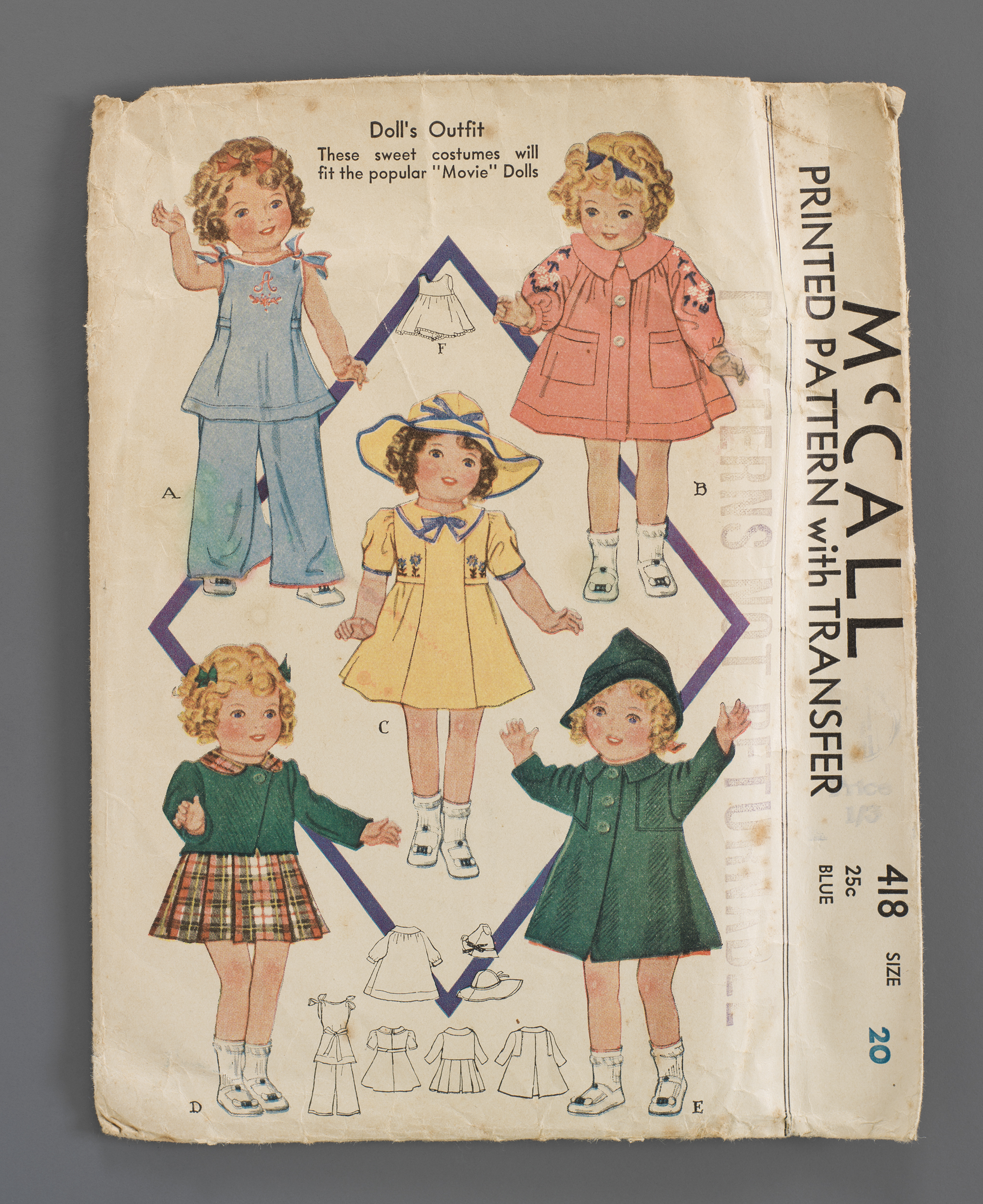 Shirley Temple doll sewing pattern