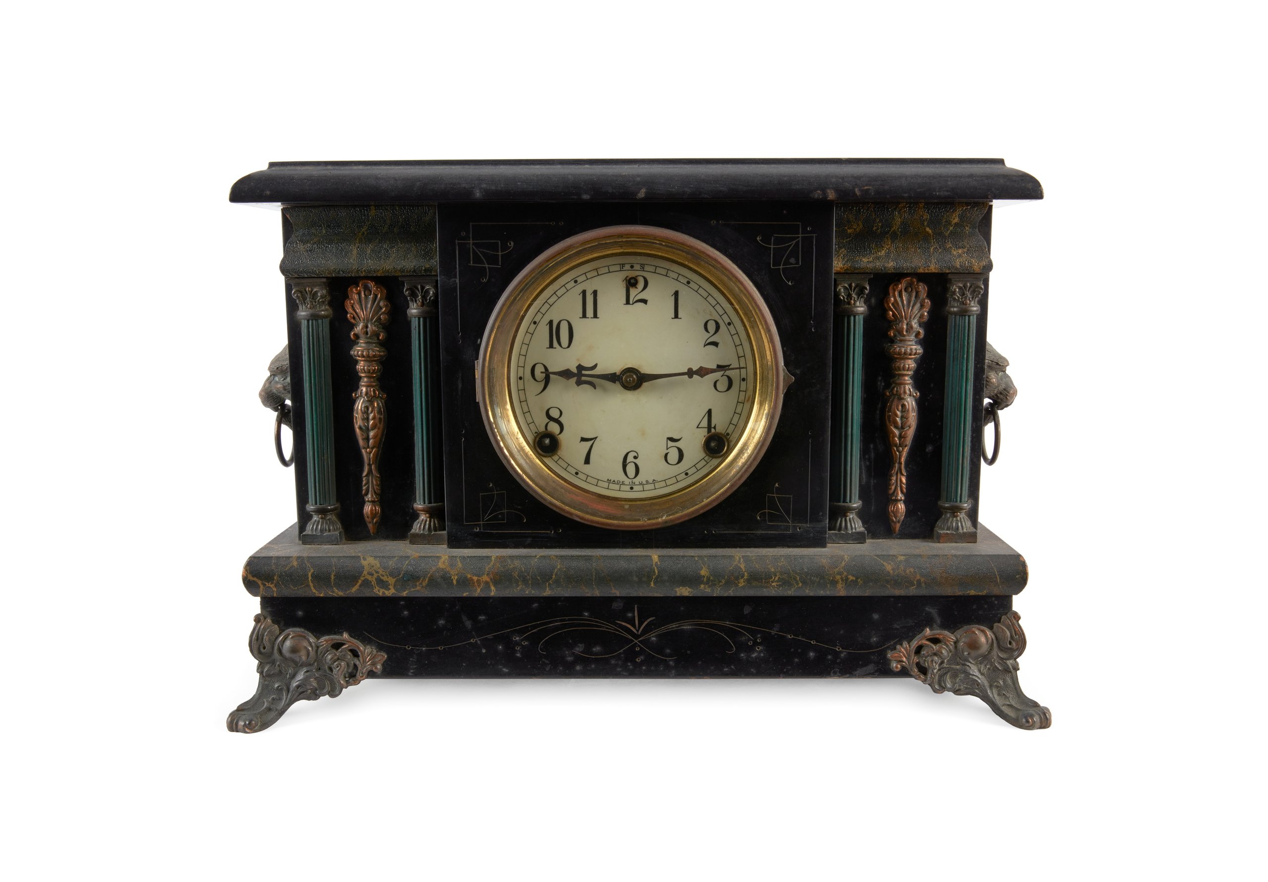 Mantel clock made by Sessions Clock Company