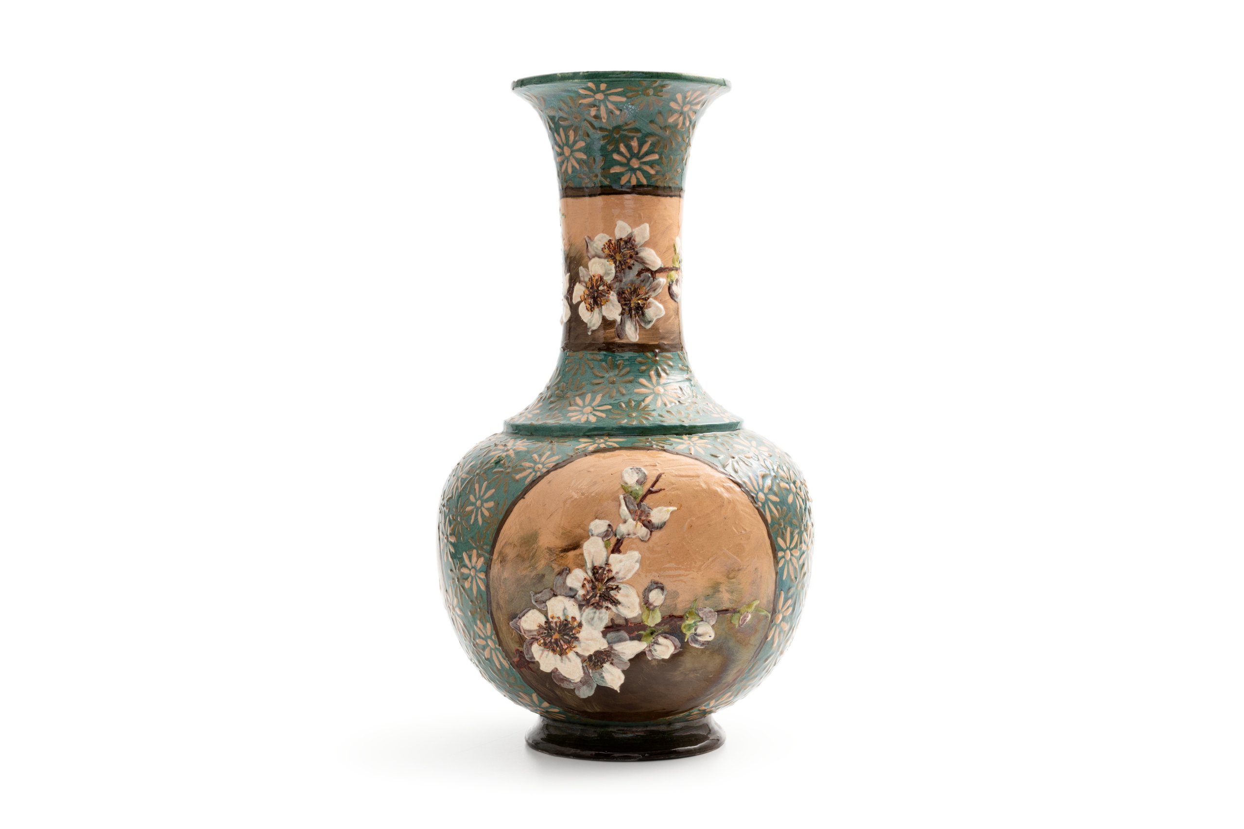Impasto vase by Doulton and Co