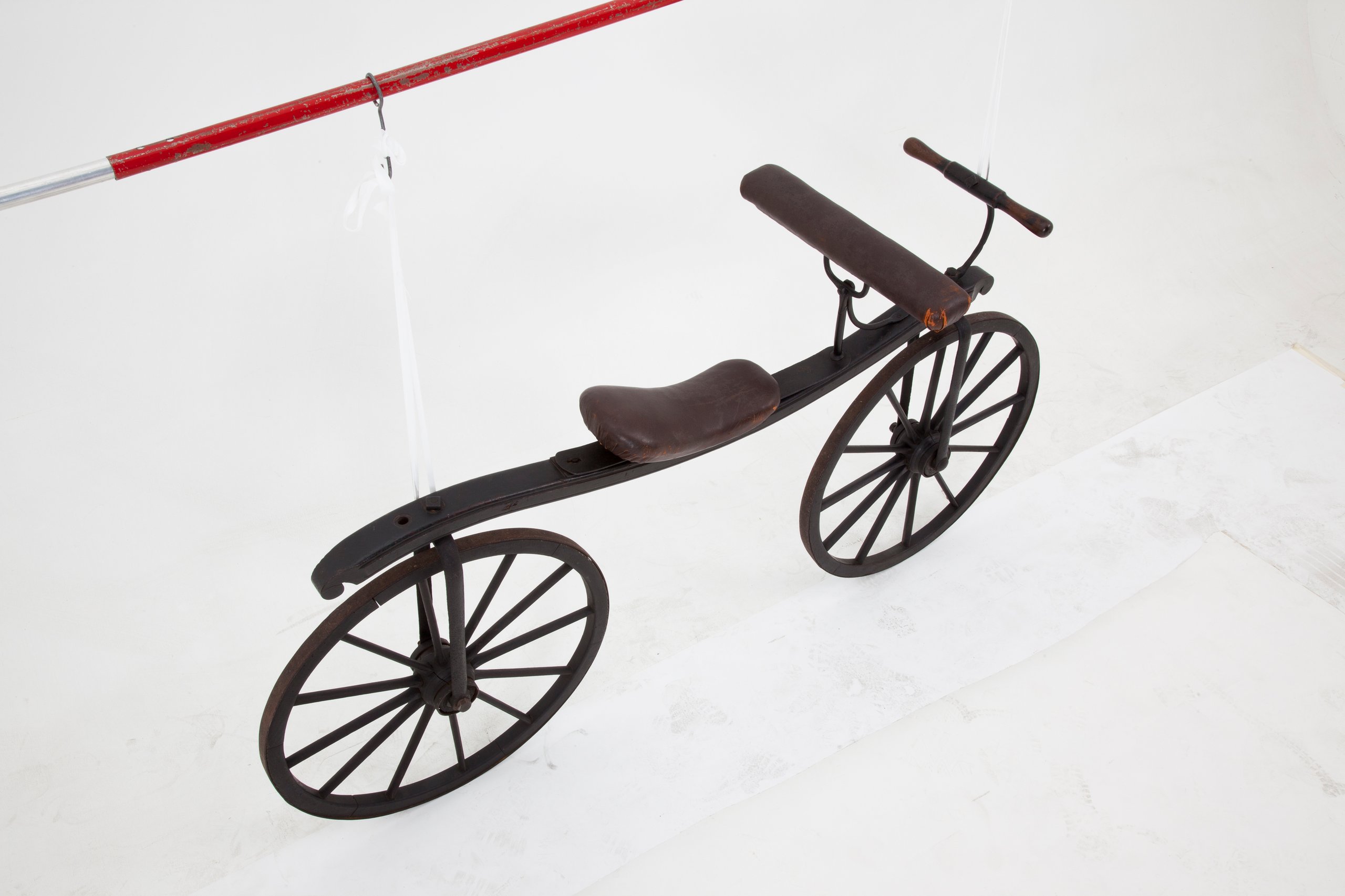 Reproduction Draisine or hobby horse bicycle