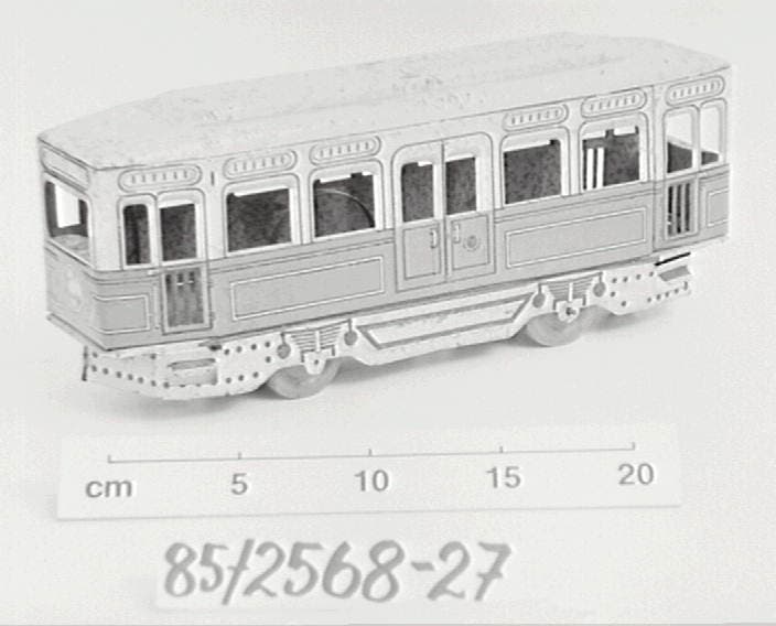 Jouet Ancien Tramway 63 – Tôle Mécanique – OROBR Germany – Années 1920
