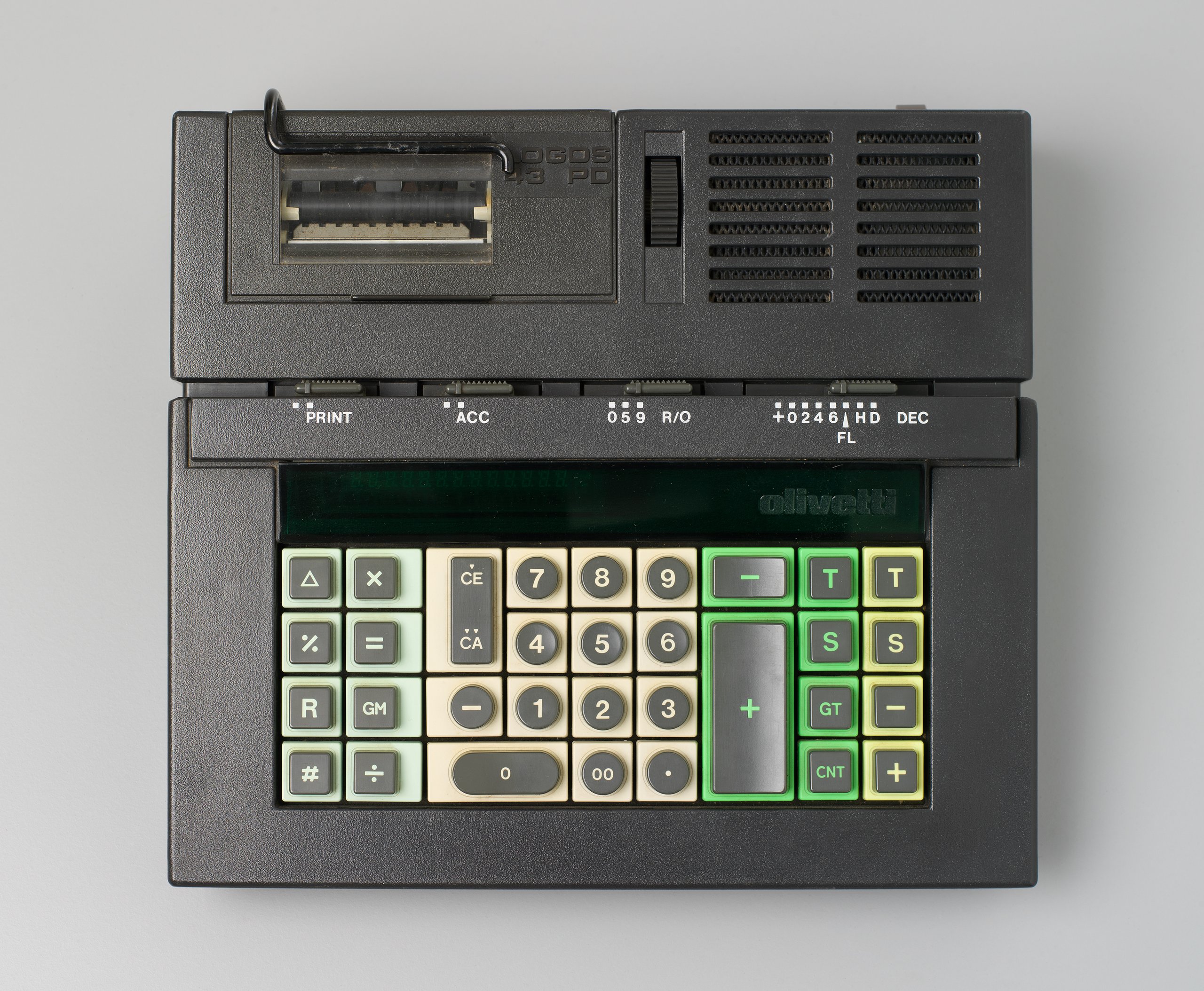 Olivetti desk top calculator designed by Mario Bellini