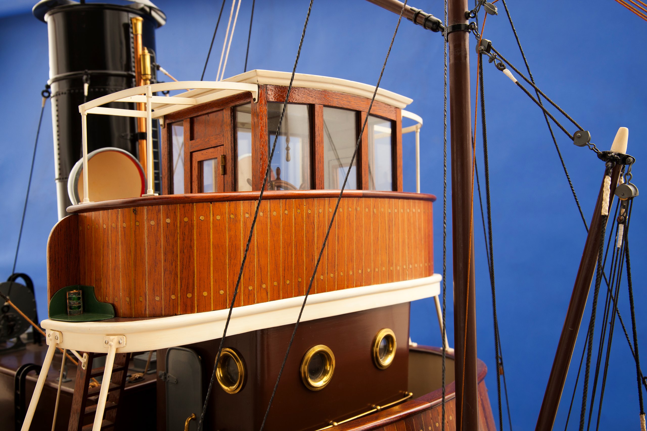 Model of New Zealand steam tug SS "Awarua" made by Harry F. Allen