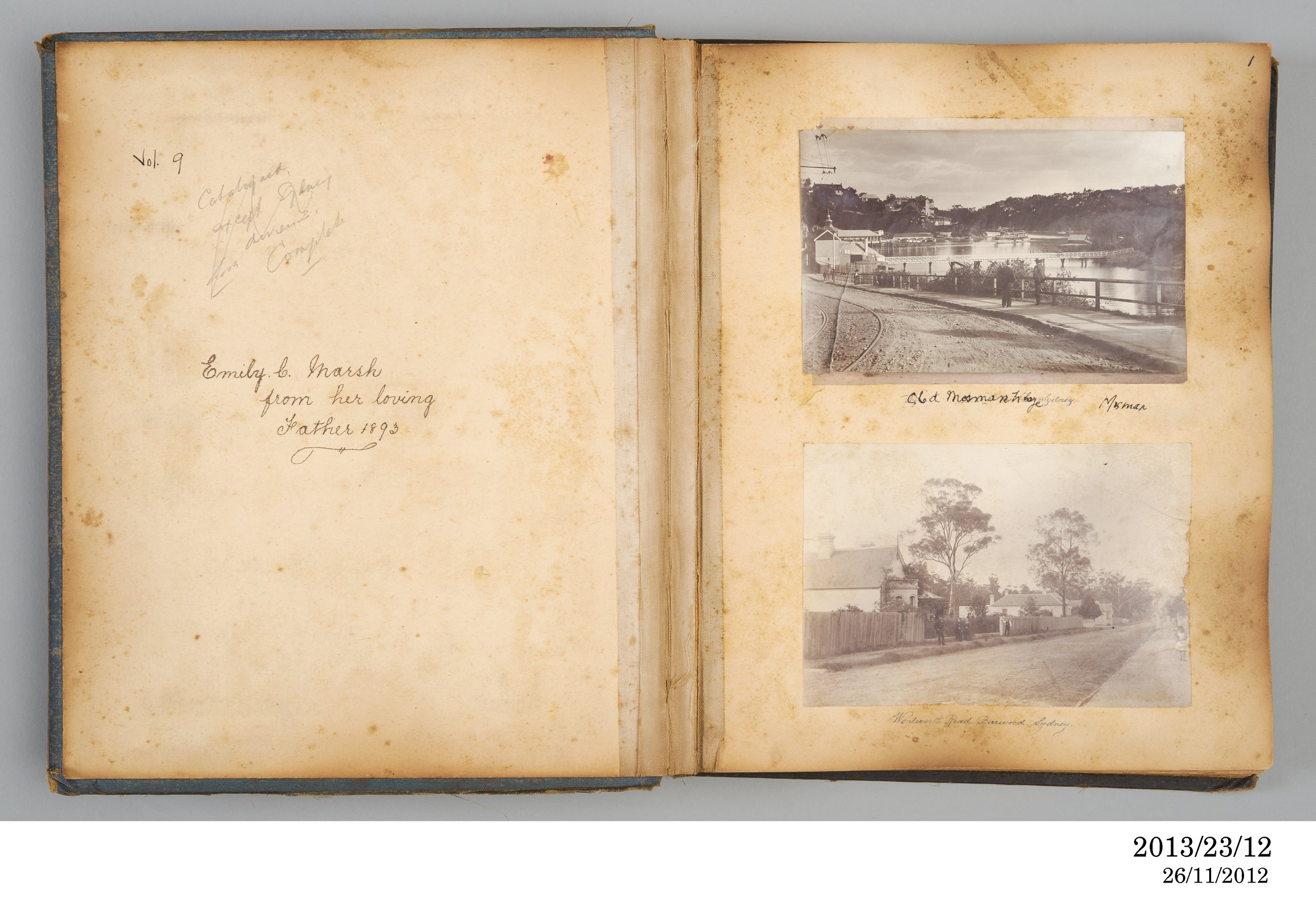 Photographic album of outdoor views owned by Emily C Marsh