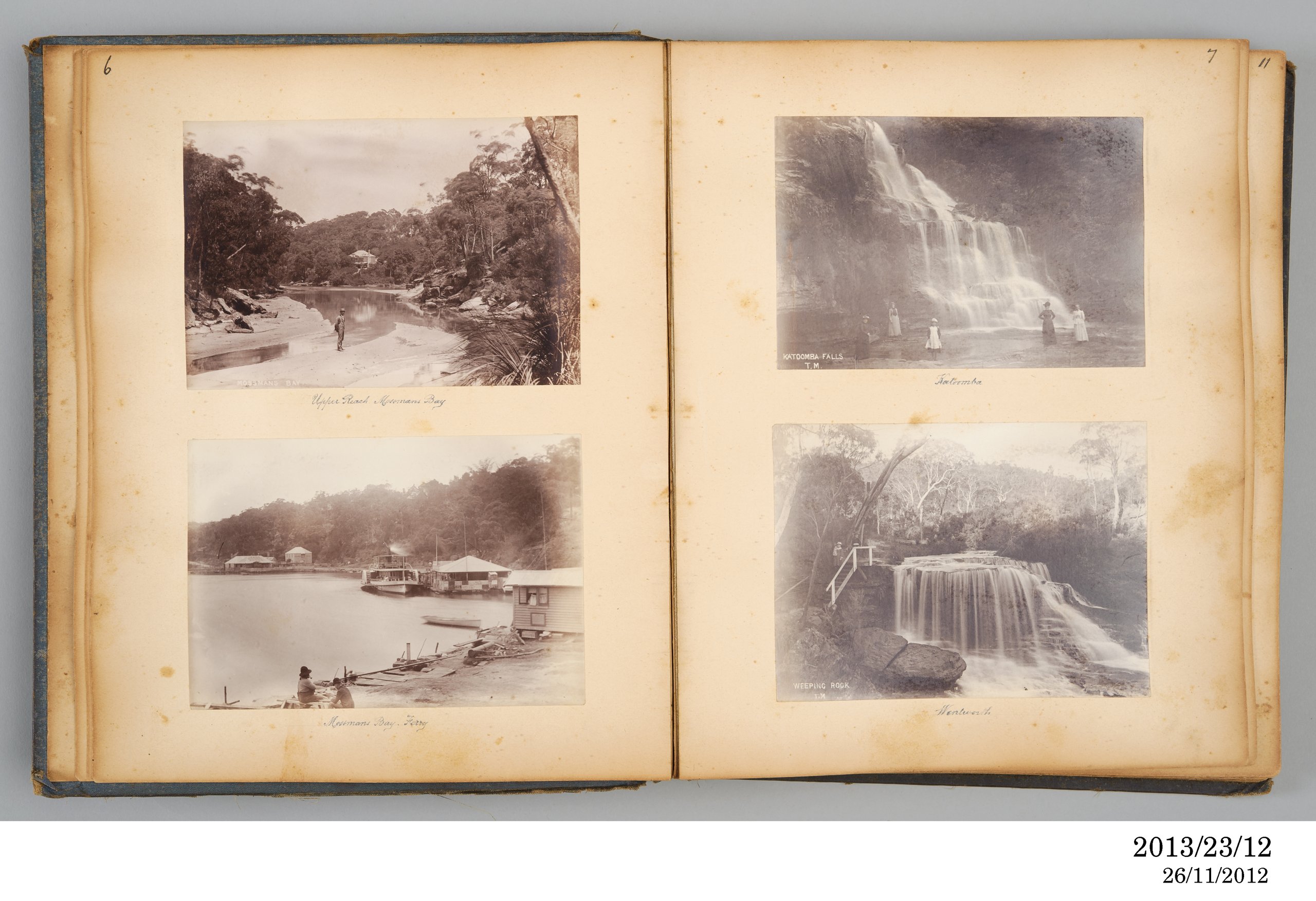 Photographic album of outdoor views owned by Emily C Marsh