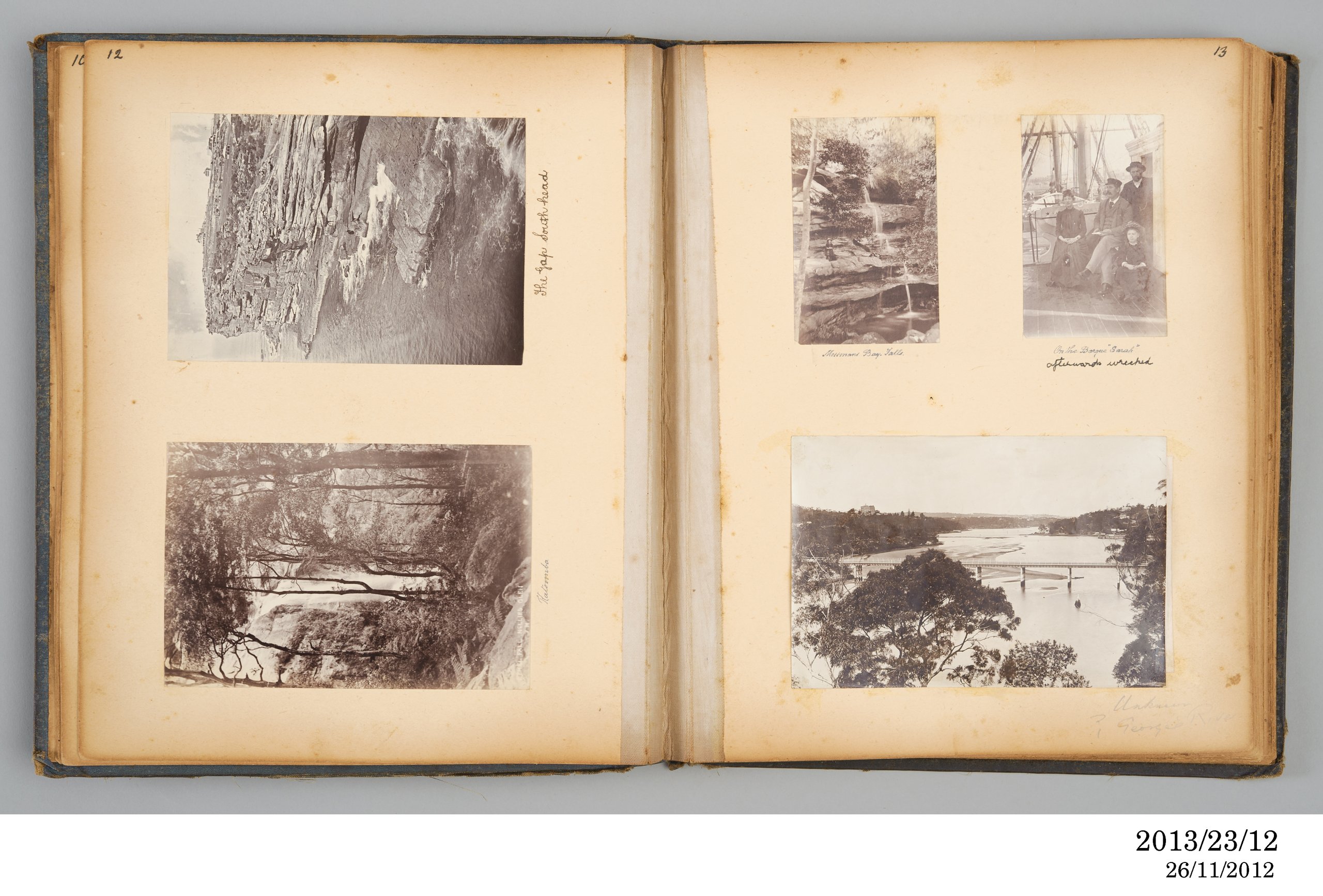 Photographic album of outdoor views owned by Emily C Marsh