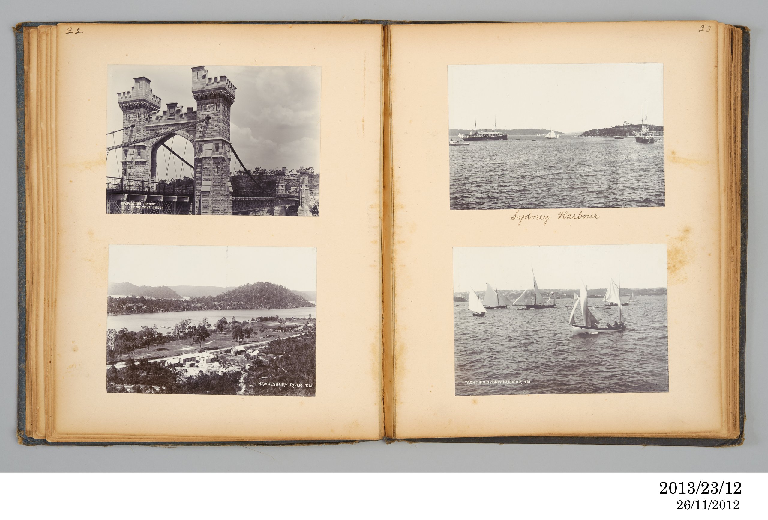 Photographic album of outdoor views owned by Emily C Marsh