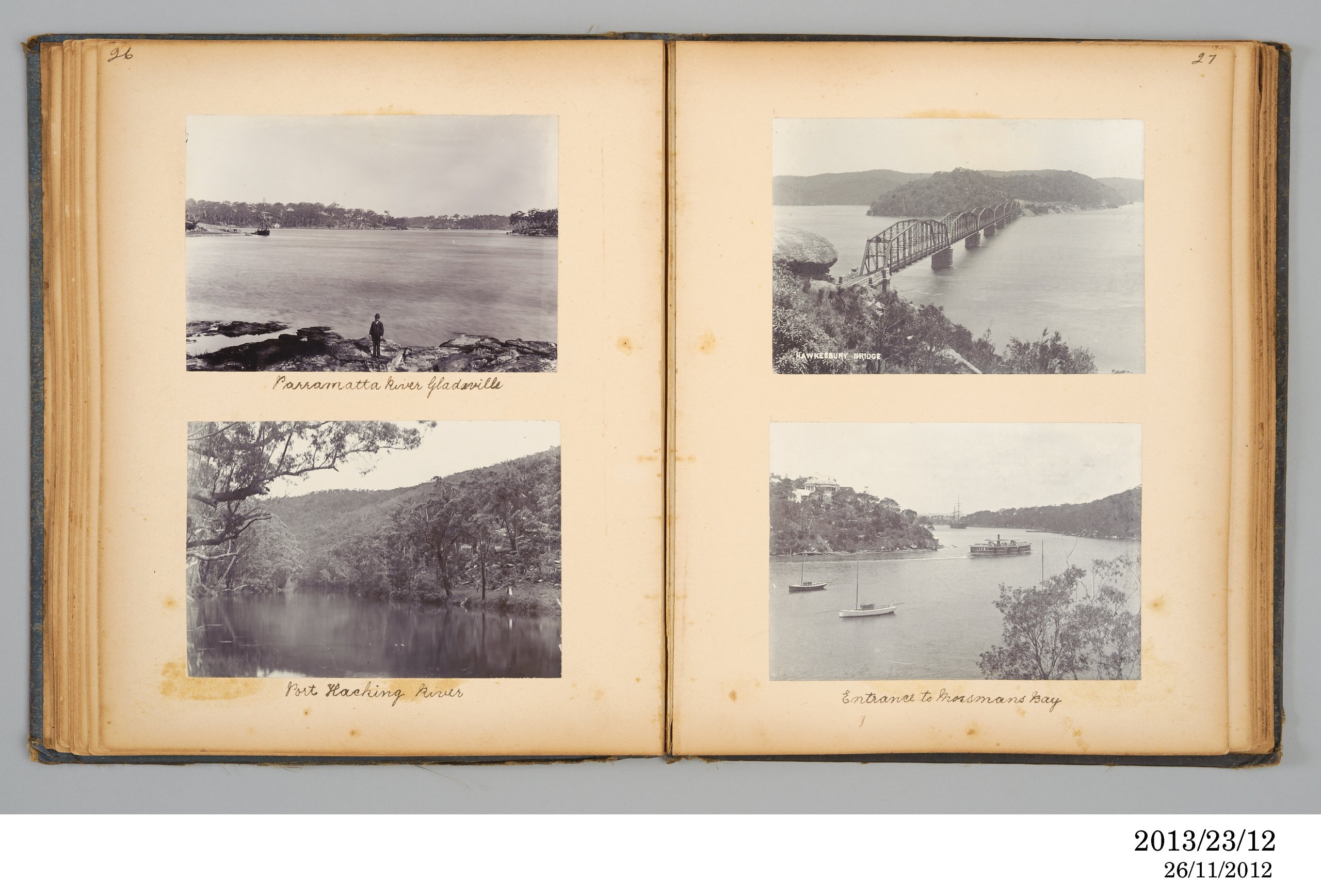 Photographic album of outdoor views owned by Emily C Marsh