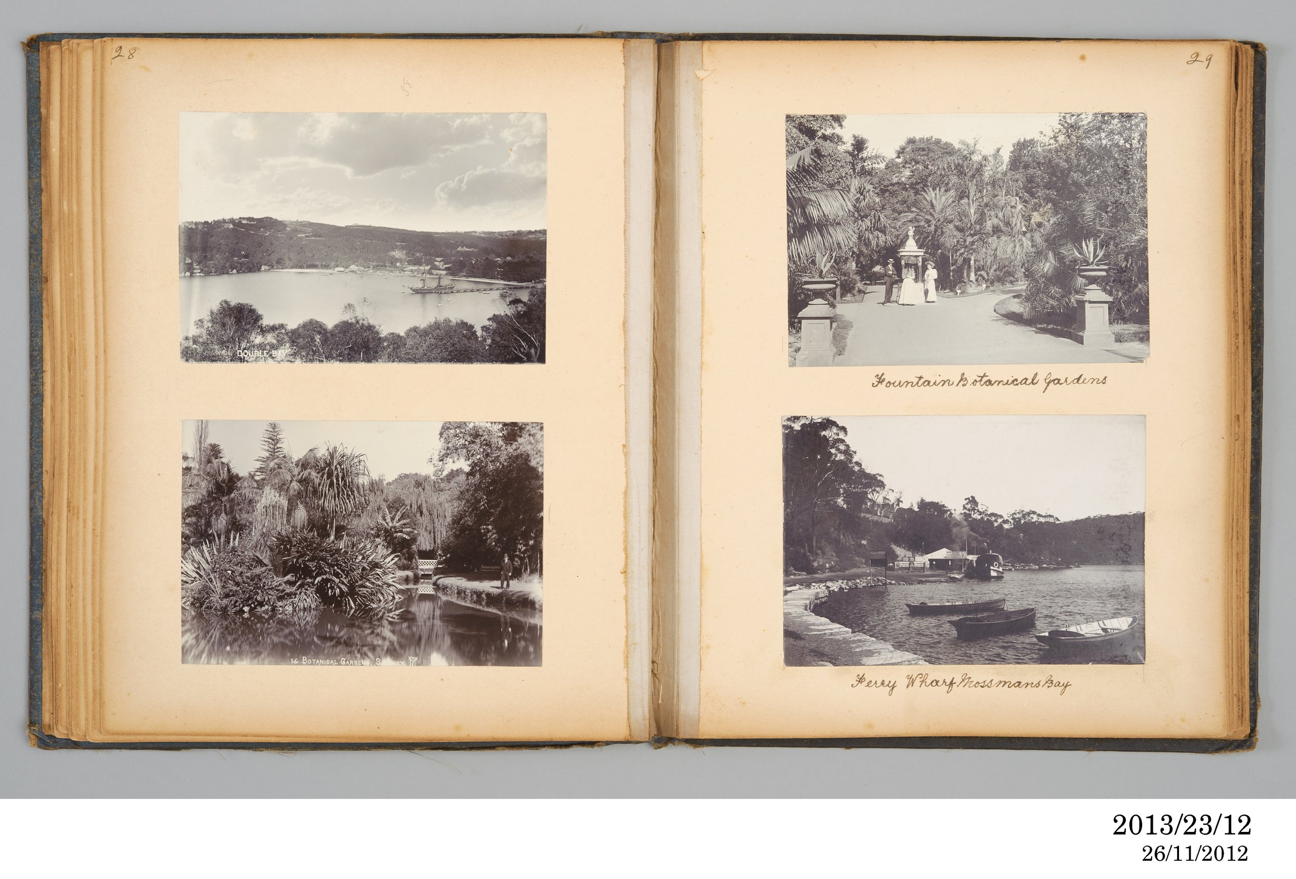 Photographic album of outdoor views owned by Emily C Marsh