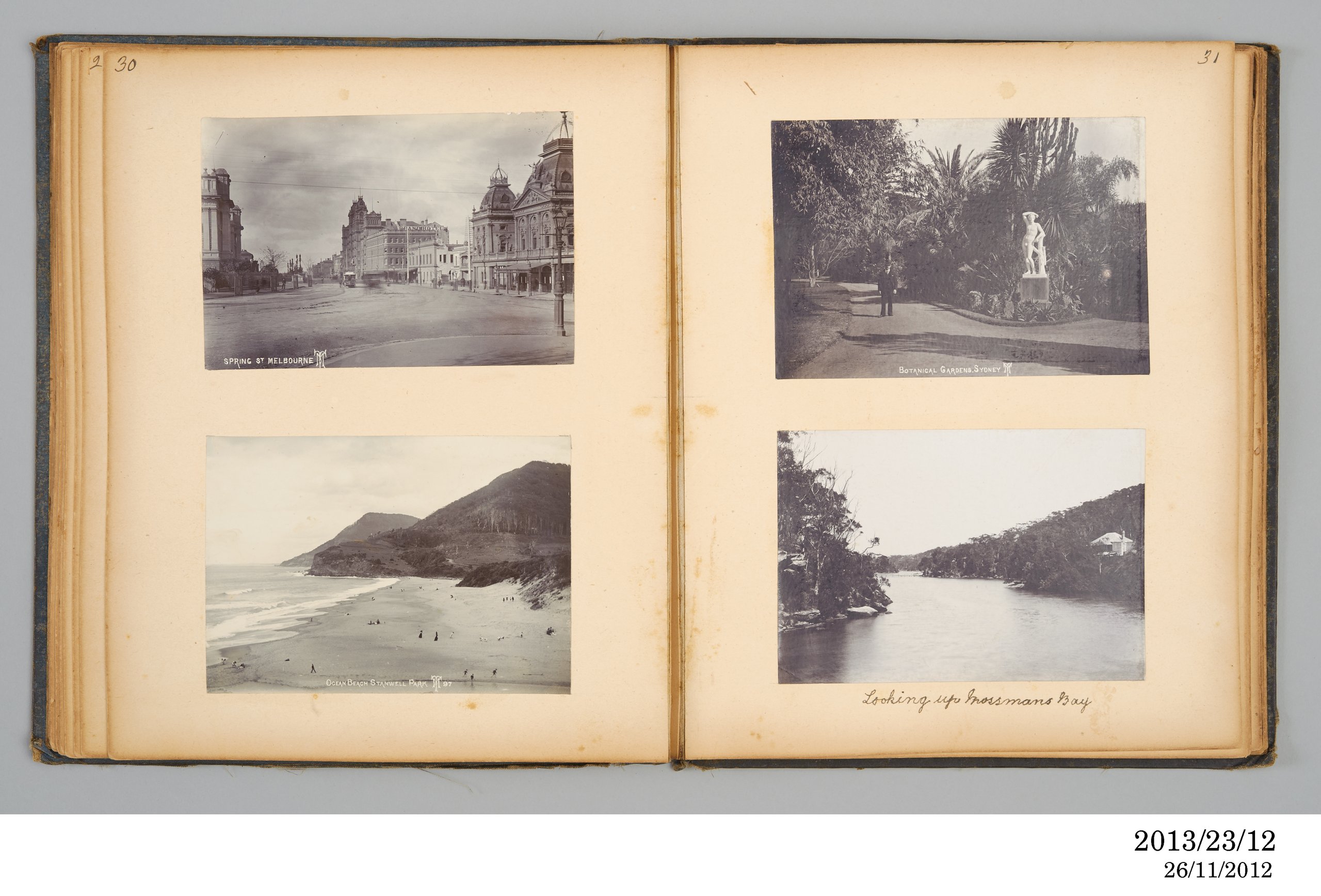 Photographic album of outdoor views owned by Emily C Marsh