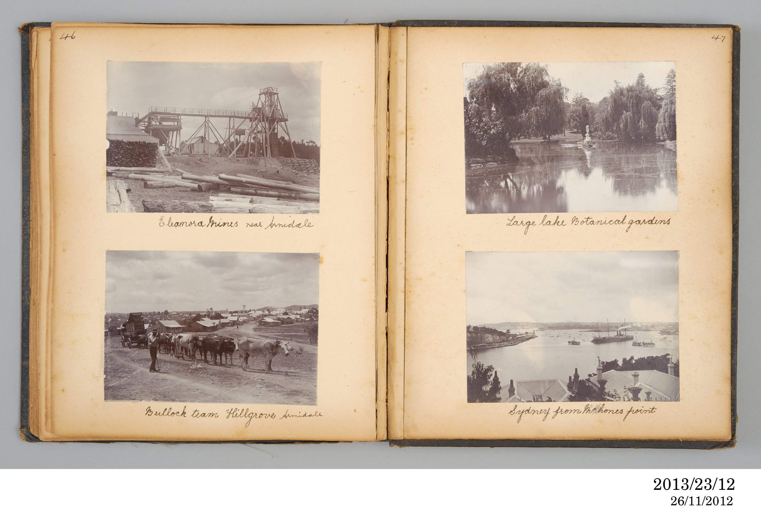 Photographic album of outdoor views owned by Emily C Marsh