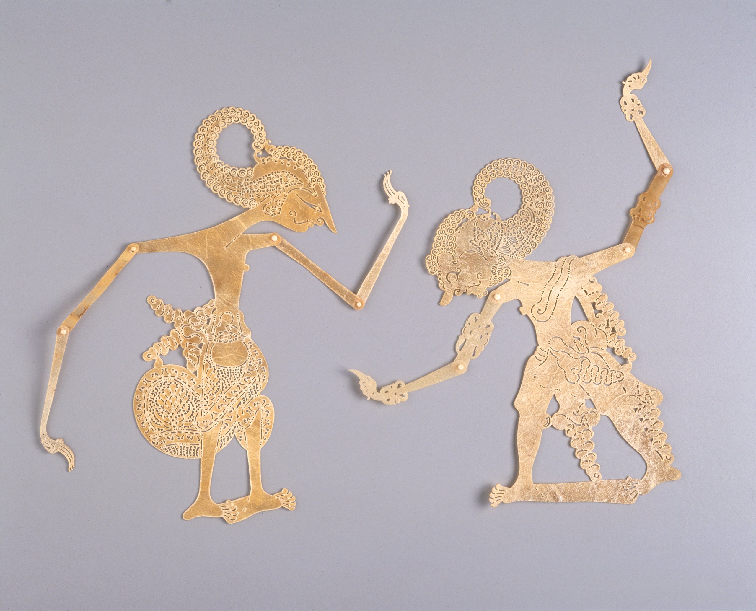'Arjuna' and 'Bima' shadow puppets