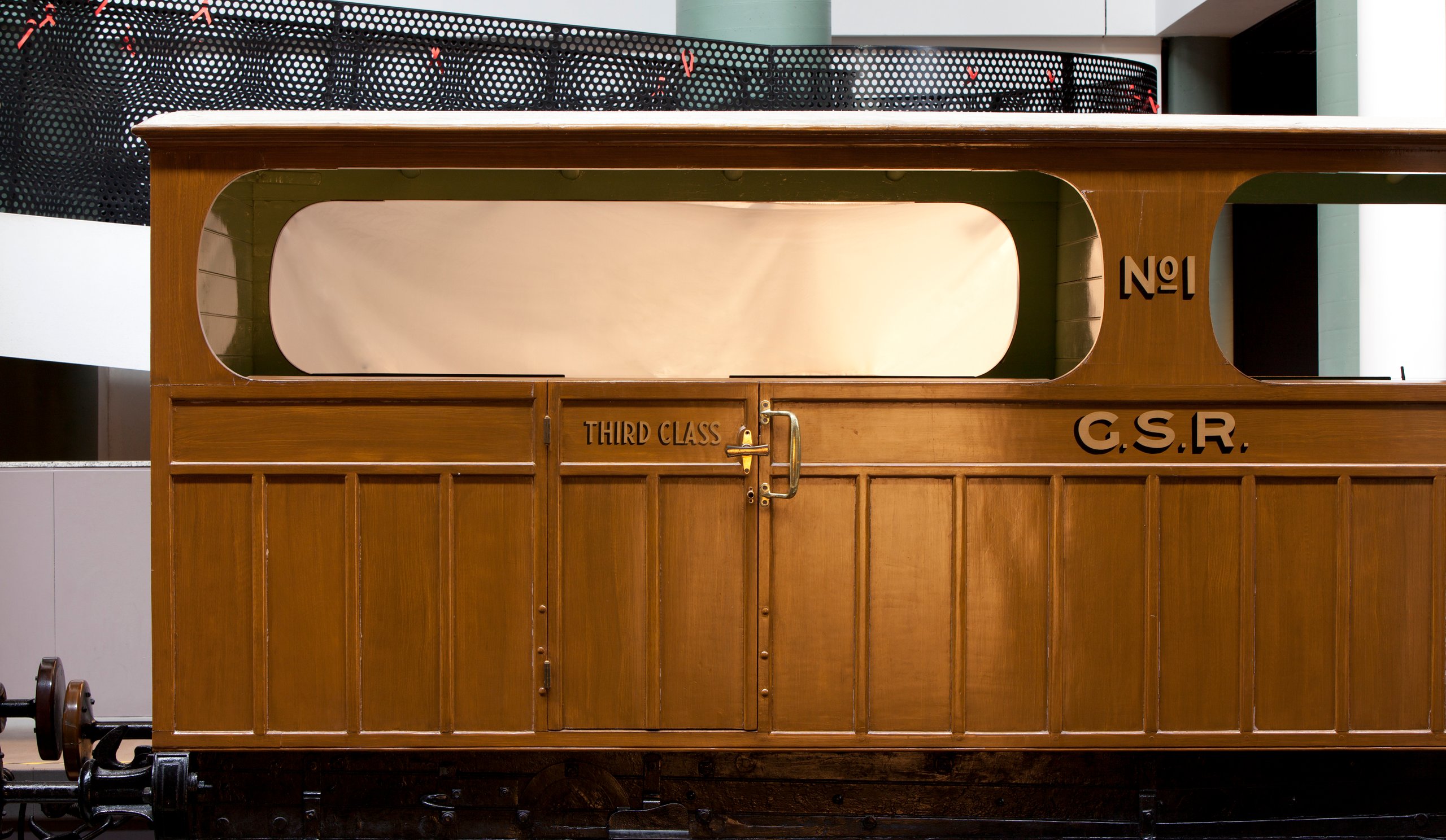 Third class railway carriage used on first railway in New South Wales