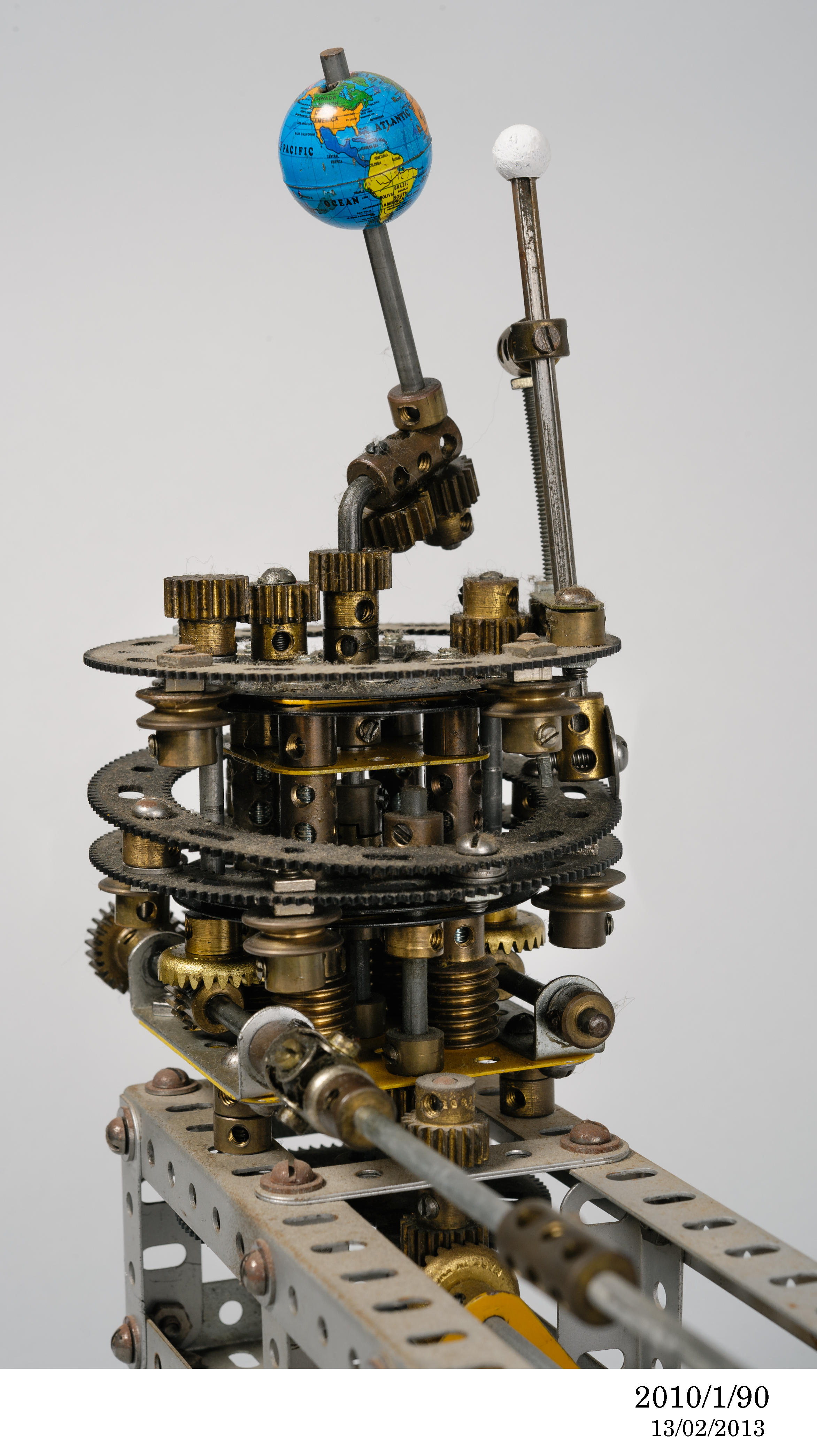 Meccano model of an orrery