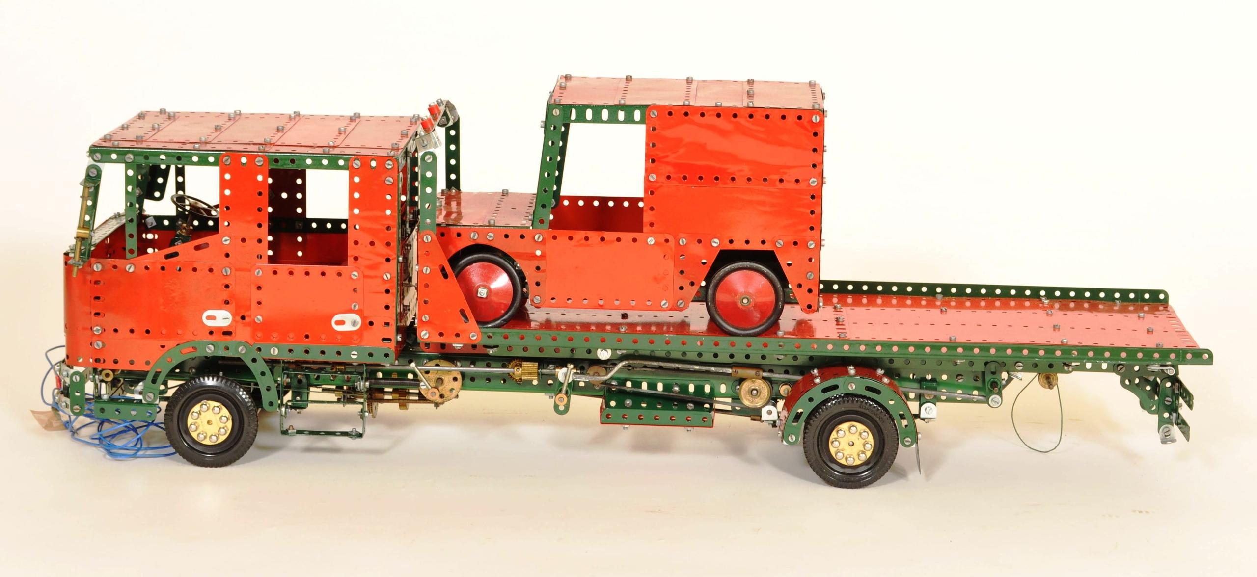 Meccano model recovery truck