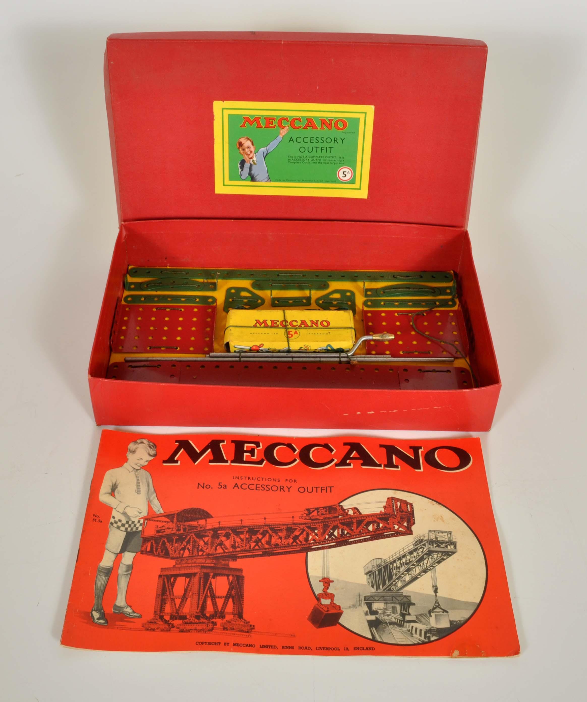 Lot De Boîtes Meccano Vintage 3A, 4A, 5A, 6A Des Années 60, Jeu De Construction Métal