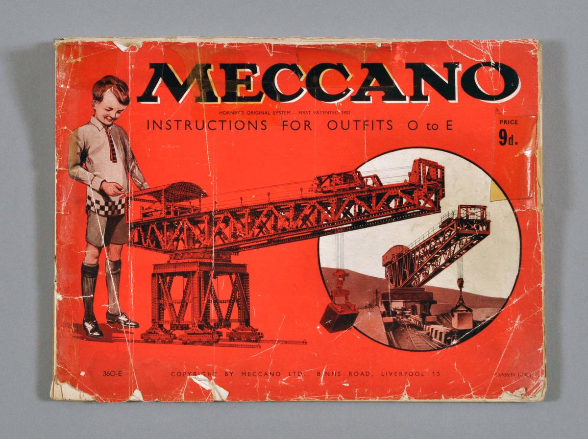 CATALOGUE MECCANO 1956 manuel 1 instruction notice montage jouet Hornby