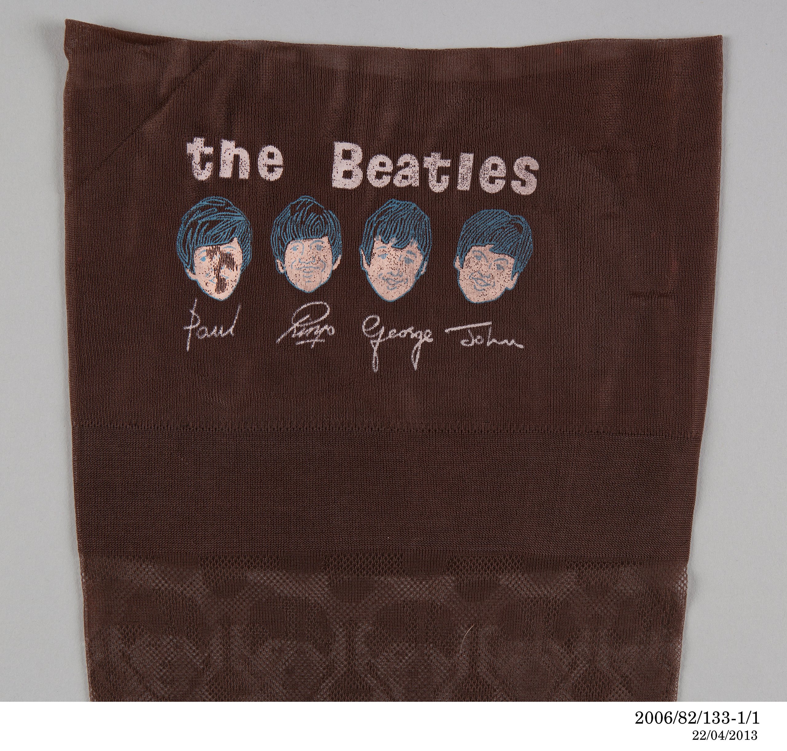 Pair of 'Beatles' stockings with packaging by Ballito