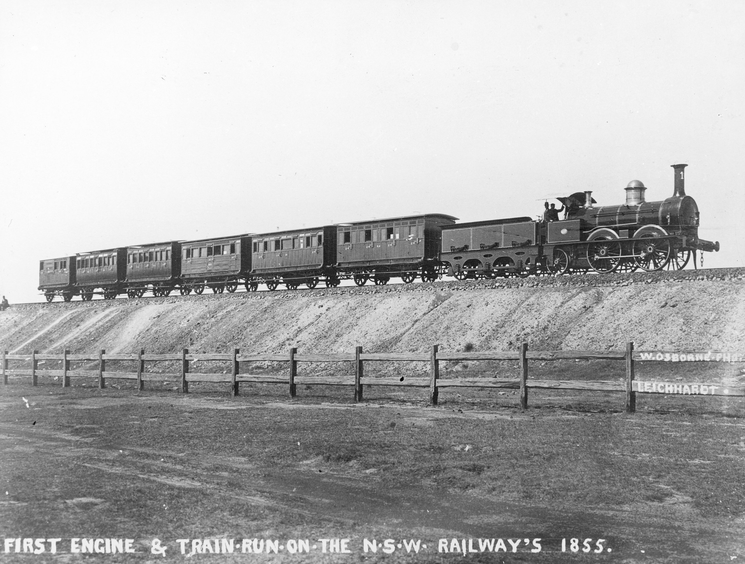 Locomotive No.1 which hauled the first passenger train in New South Wales