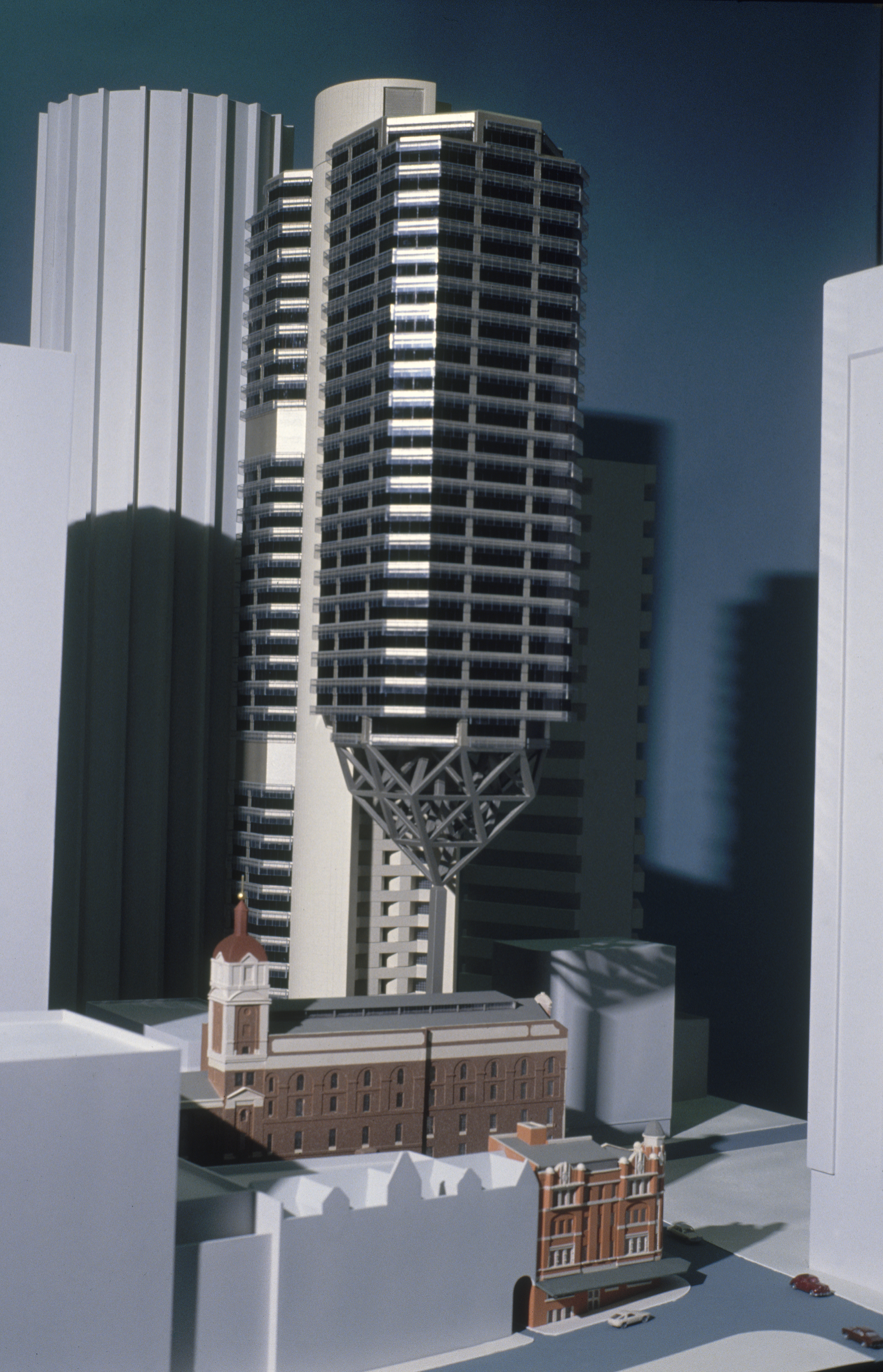 No.2 Bond Street, Sydney architectural model by John Andrews