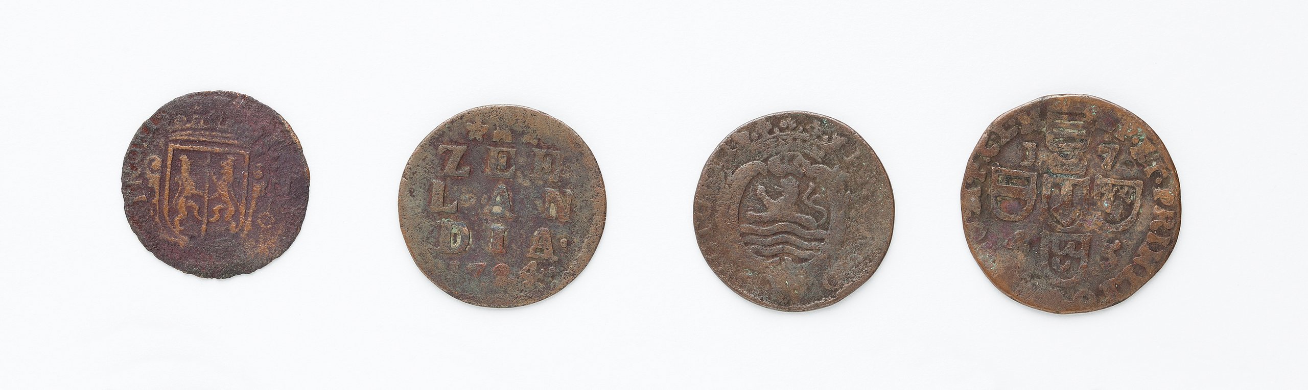 Collection of coins, photograph and documentation