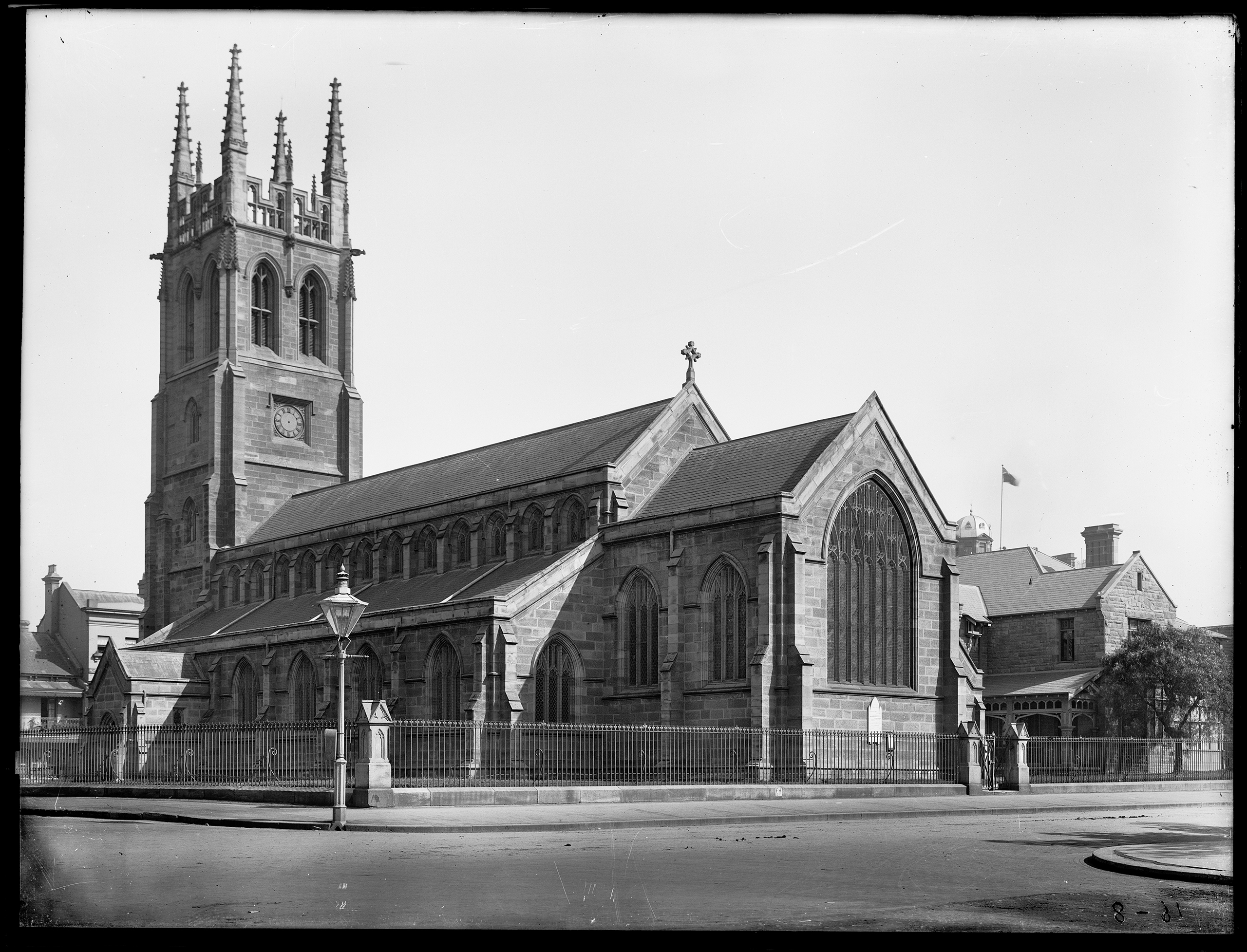 'St Phillips Church' glass plate negative from the Tyrrell collection