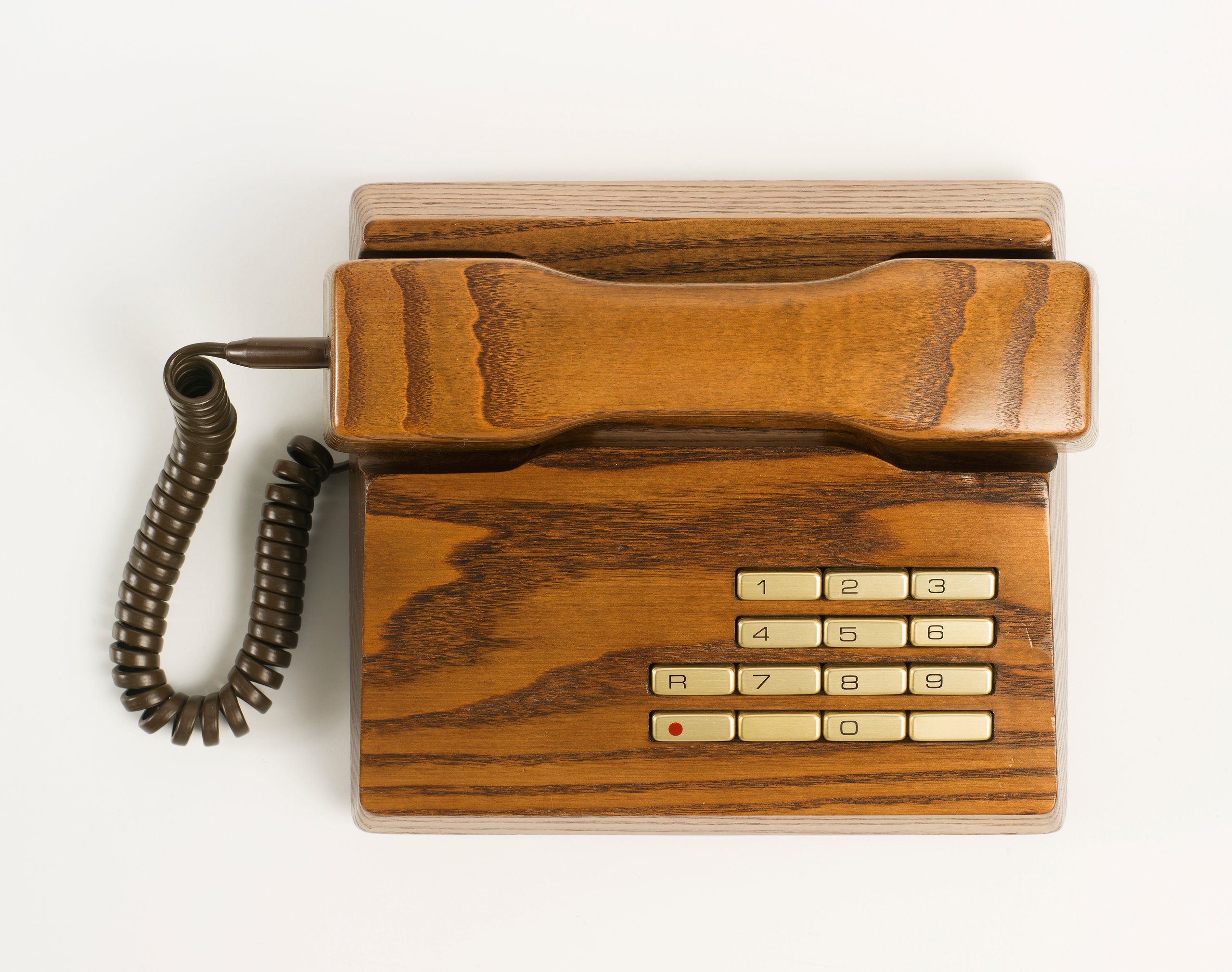 Gfeller Trub telephone made from solid Rosewood