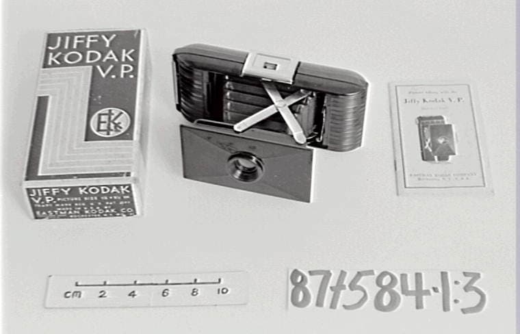 Appareil Photo à Soufflet Kodak Jiffy VP - 1937 - Avec Boîte Et Notice - État Excellent