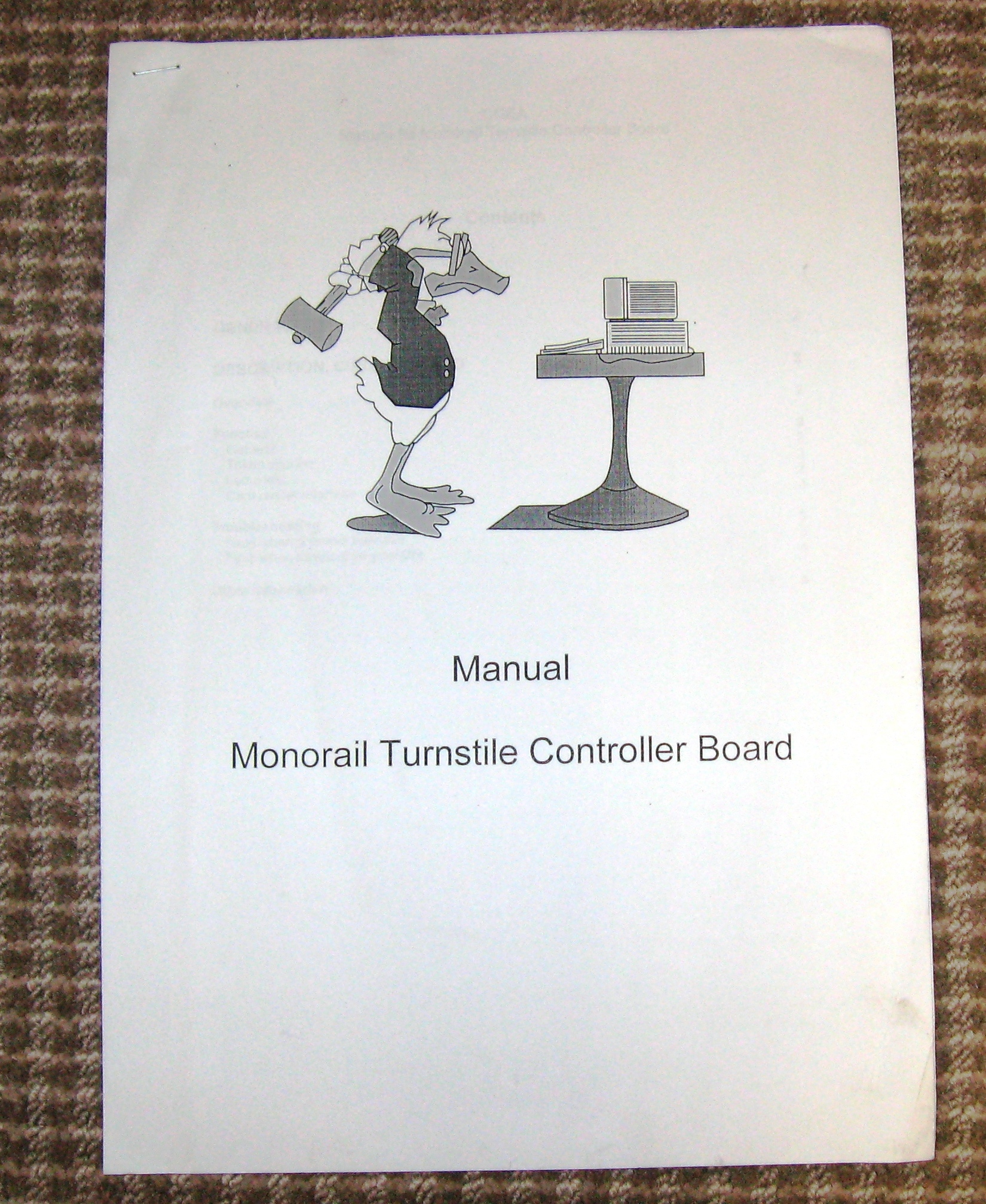 Sydney Monorail station turnstile controller board