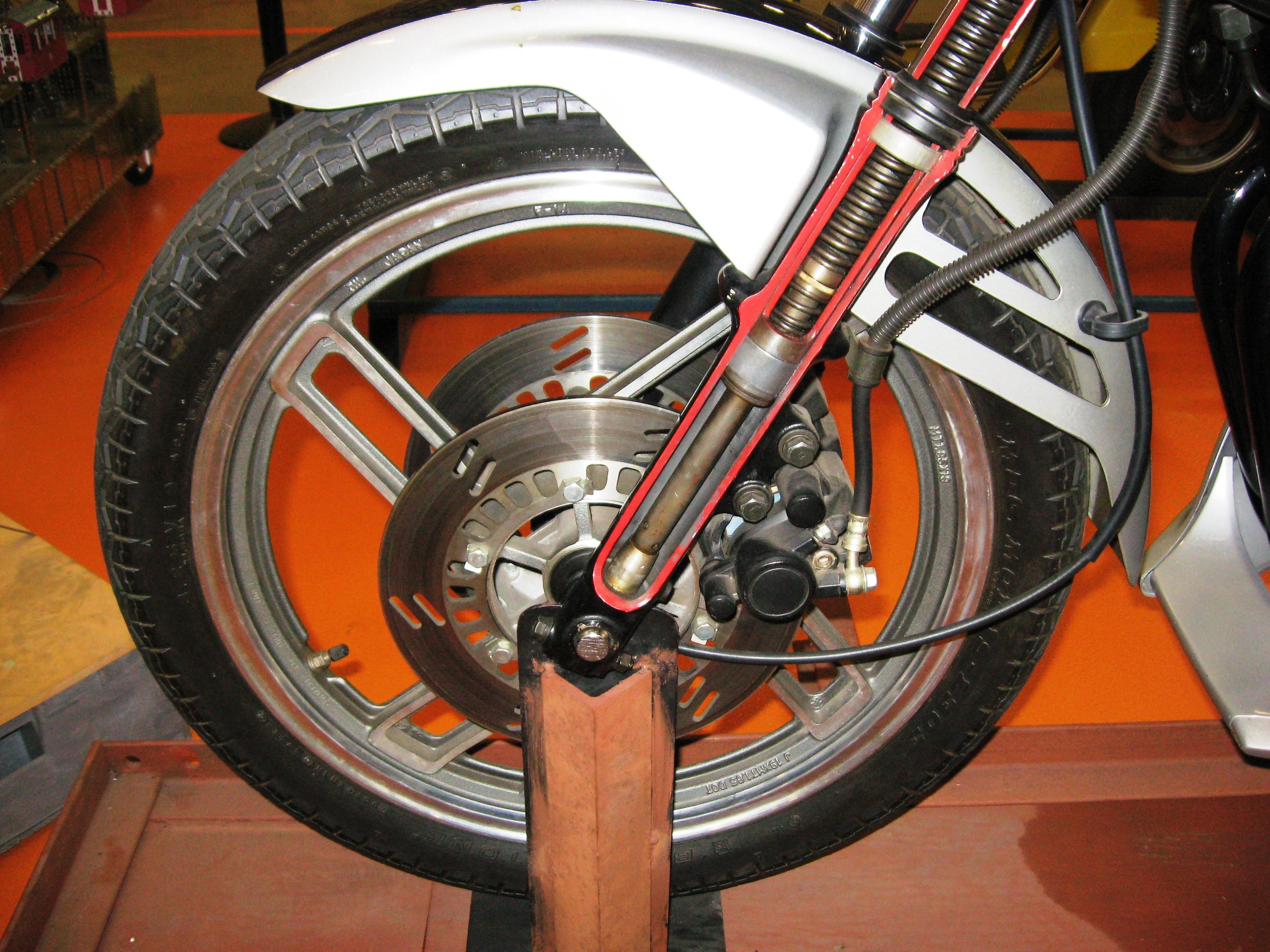 Sectioned Yamaha XJ650 Seca Turbo motorcycle