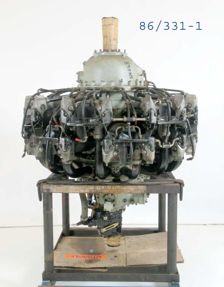 'Twin Wasp' aero engine with log book
