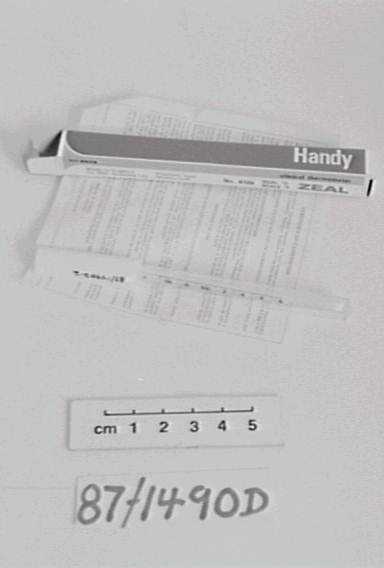 Clinical thermometer made by G M Zeal