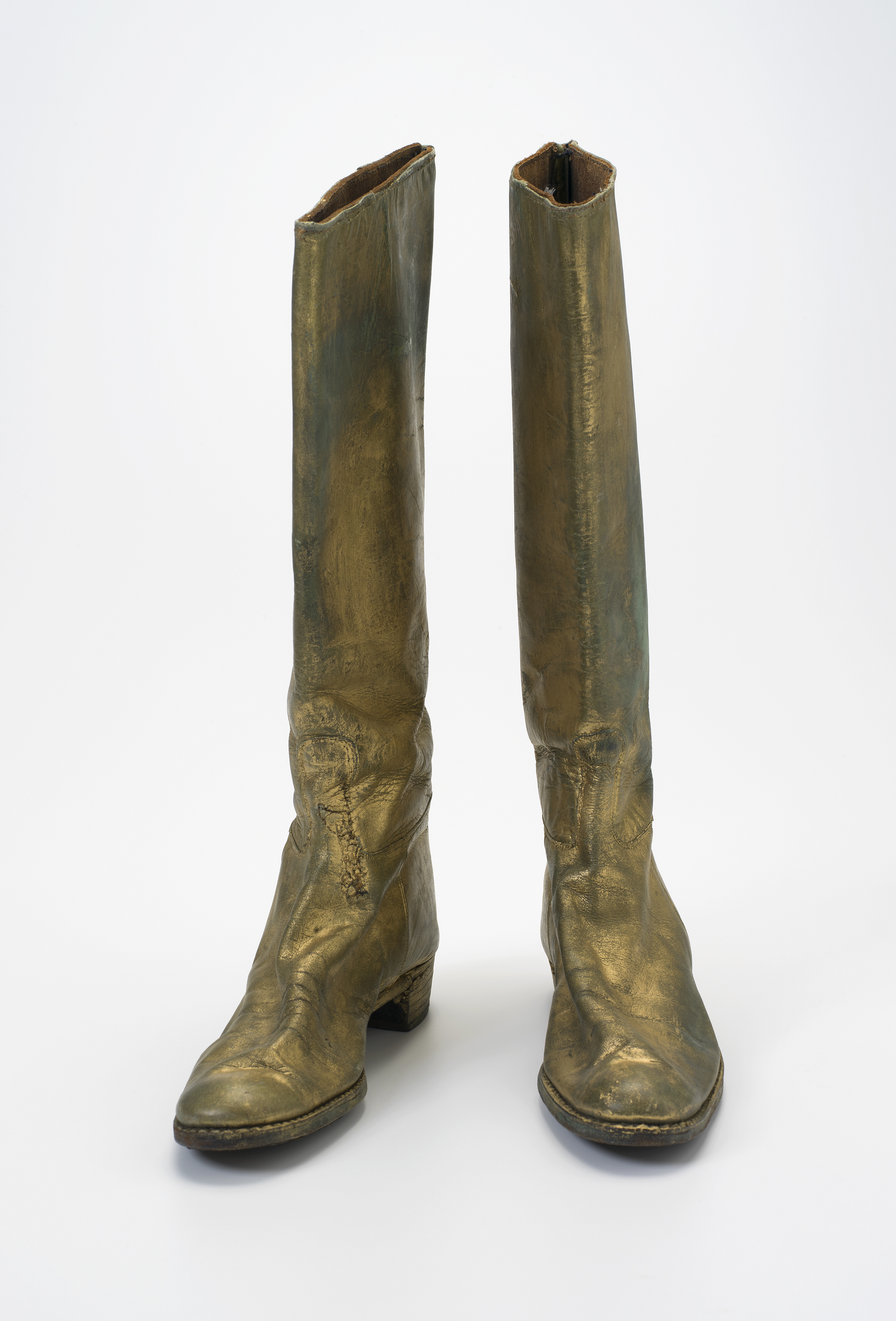 Pair of womens riding boots worn by Eileen Wirth of Wirths Circus