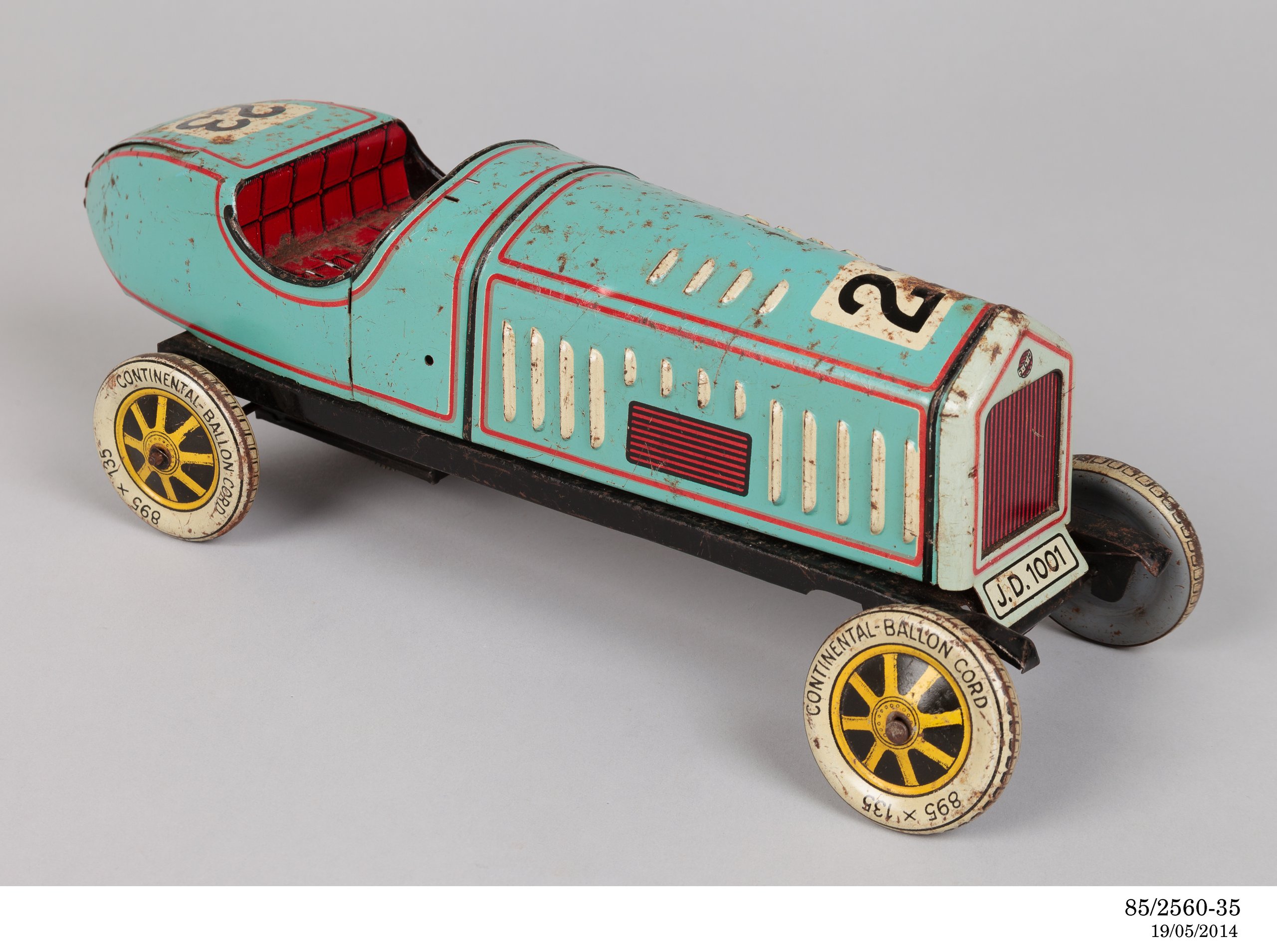 Powerhouse Collection - Toy tin plate car made by Distler, Germany