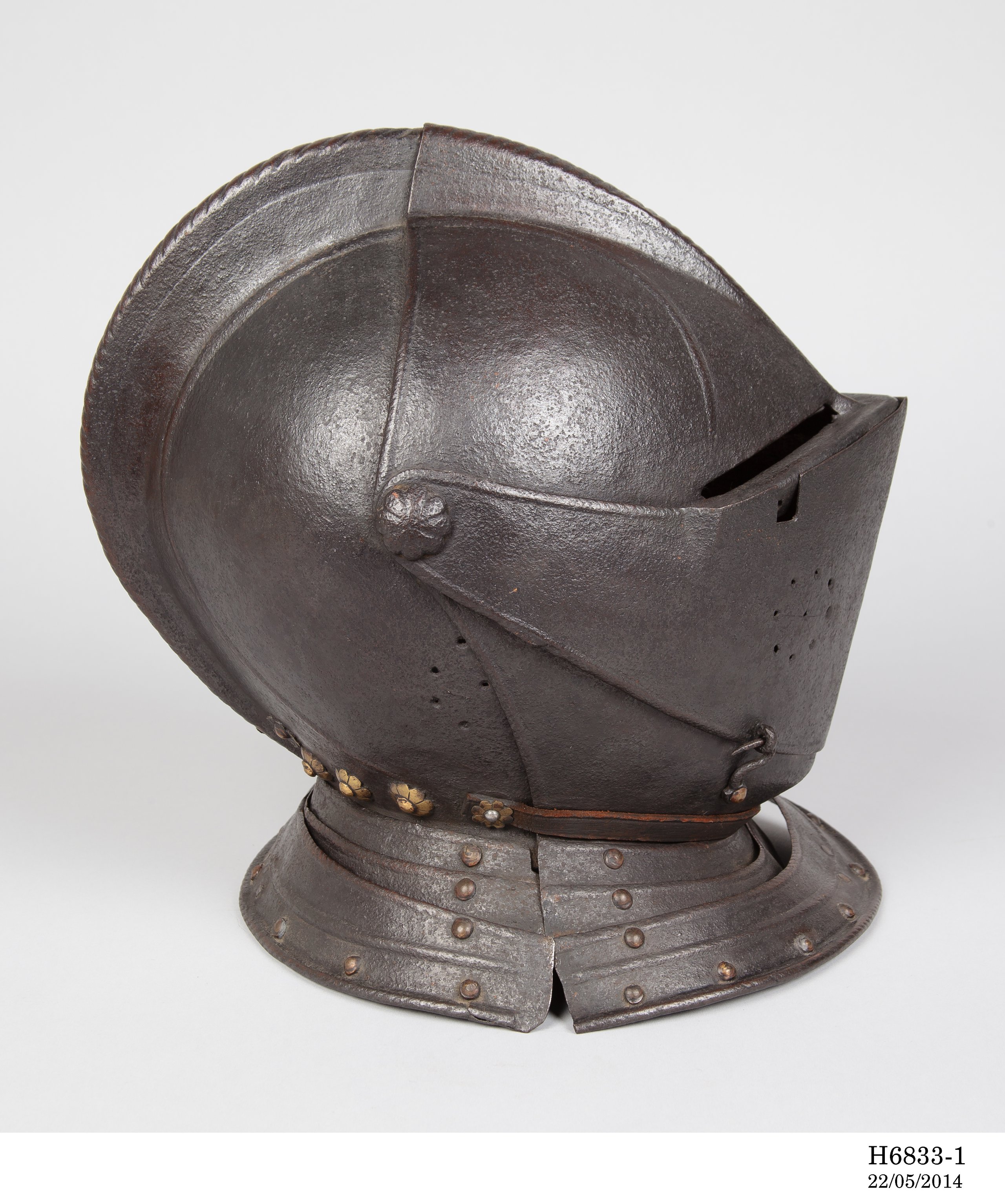 Helmet from suit of armour