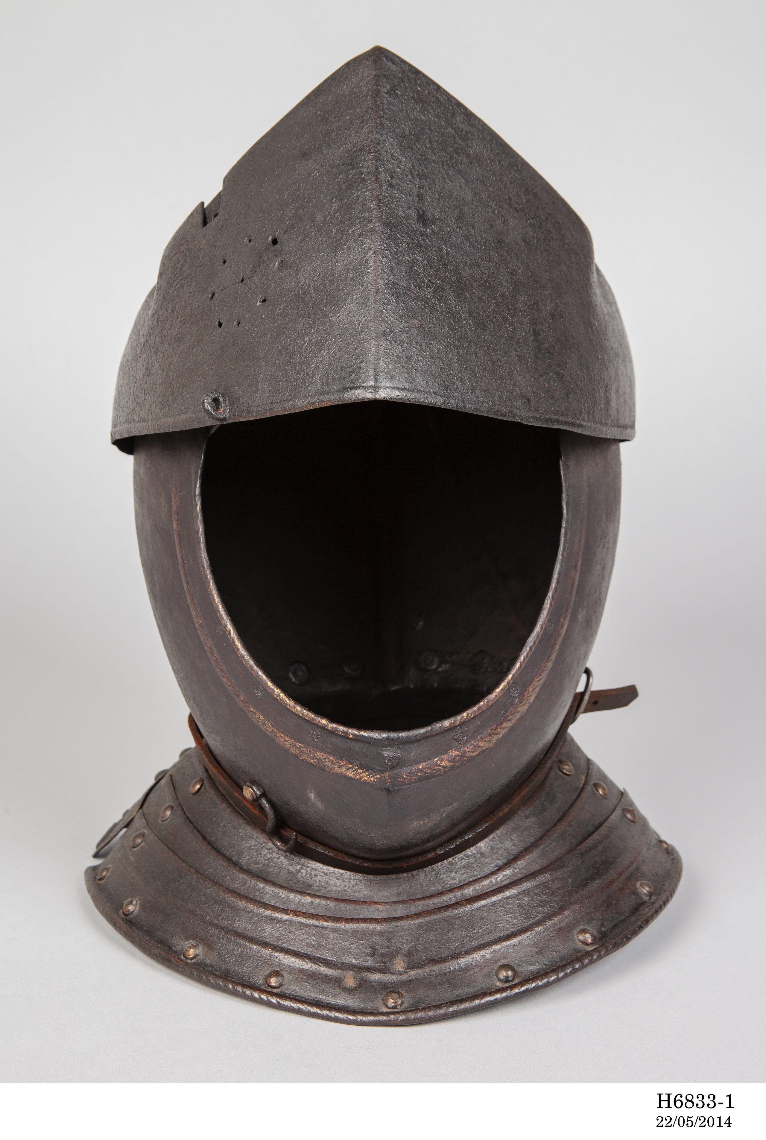 Helmet from suit of armour