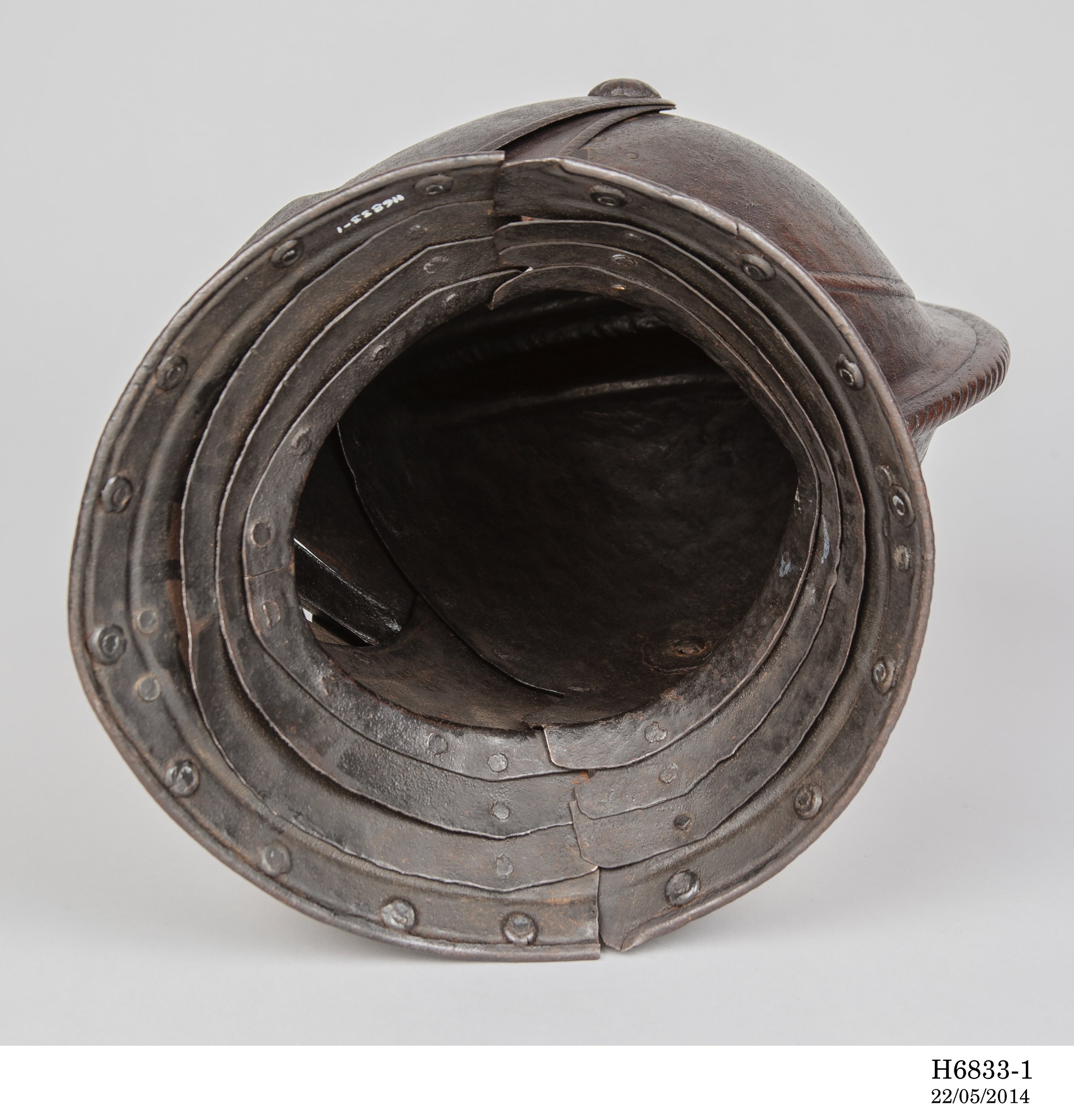 Helmet from suit of armour