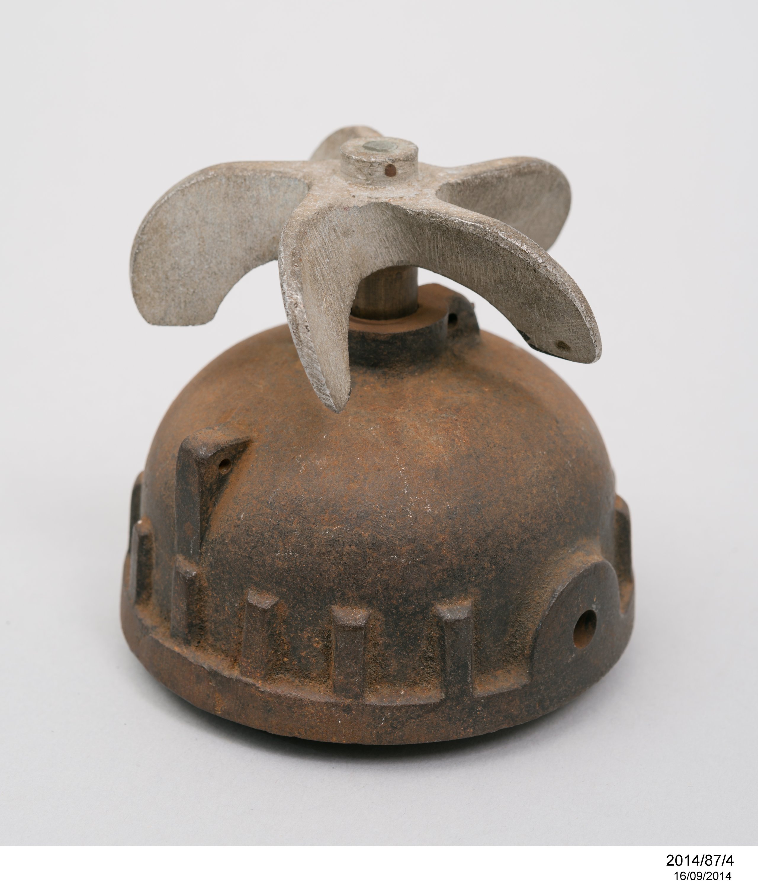 Aerial bomb fuse from World War I