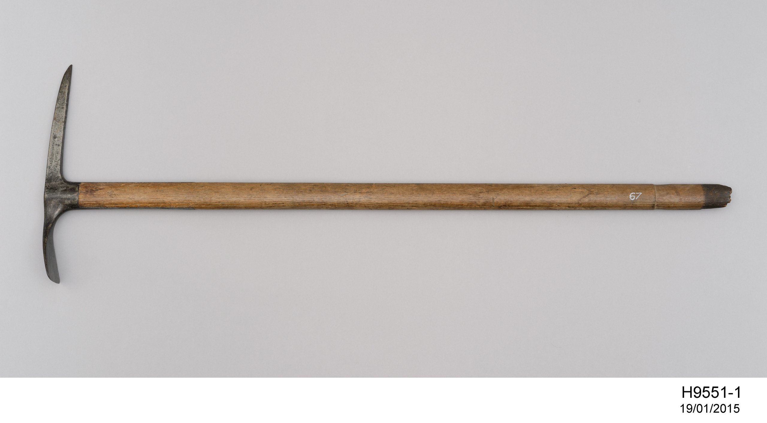 Ice axe used during the Sir Douglas Mawson's Australasian Antarctic Expedition