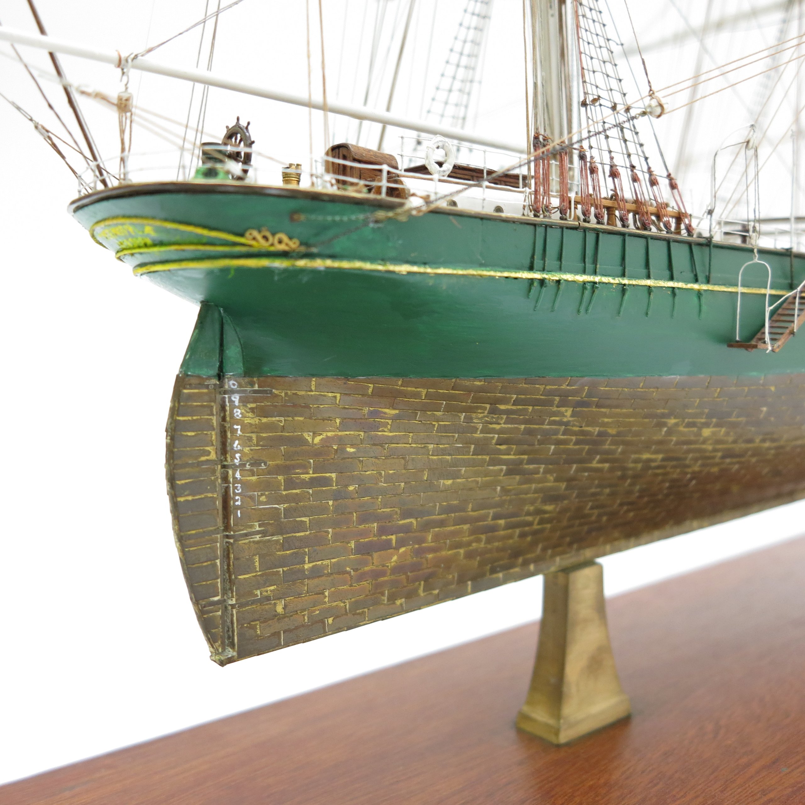 Scale model of the clipper ship "Thermopylae" made by Cyril Hume