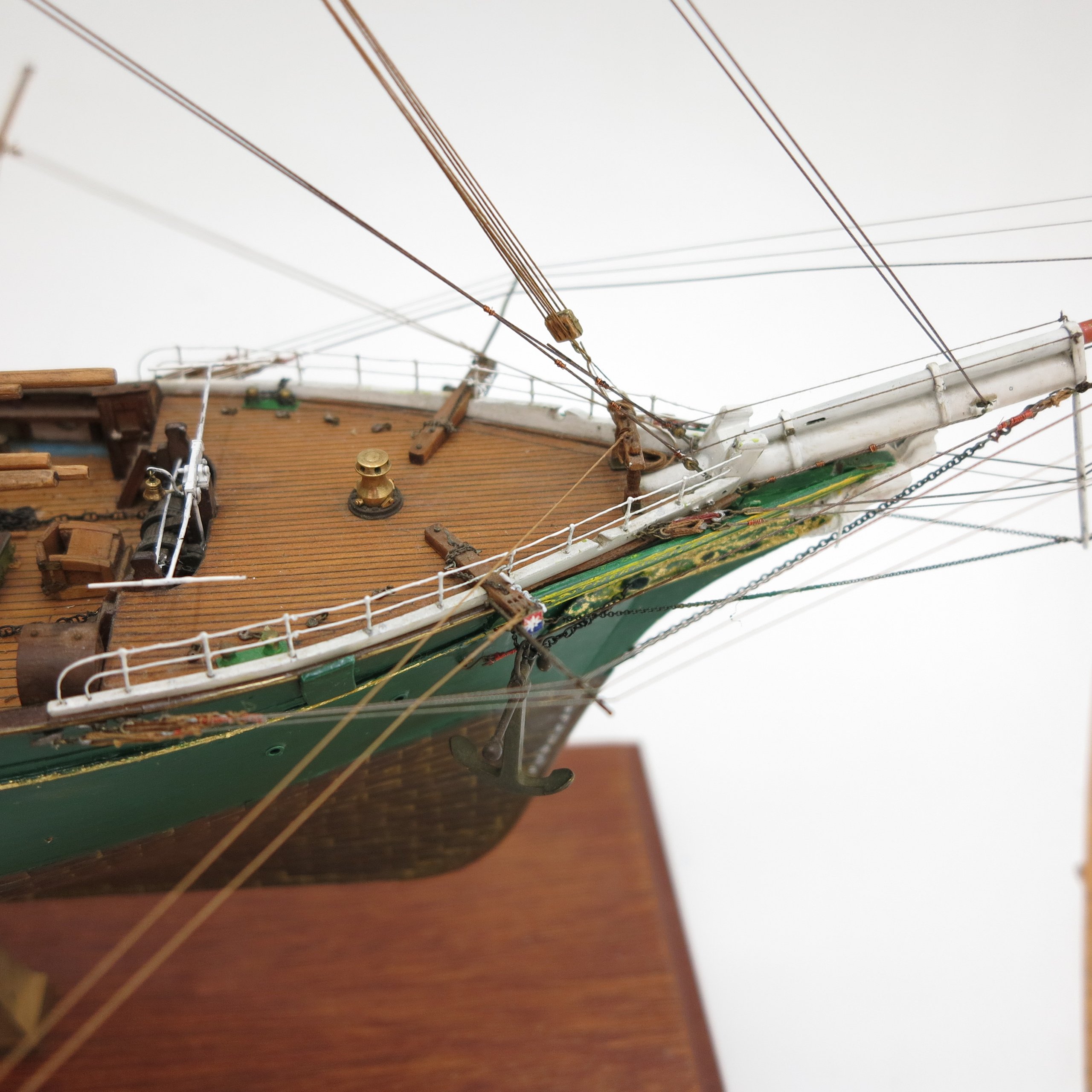 Scale model of the clipper ship "Thermopylae" made by Cyril Hume