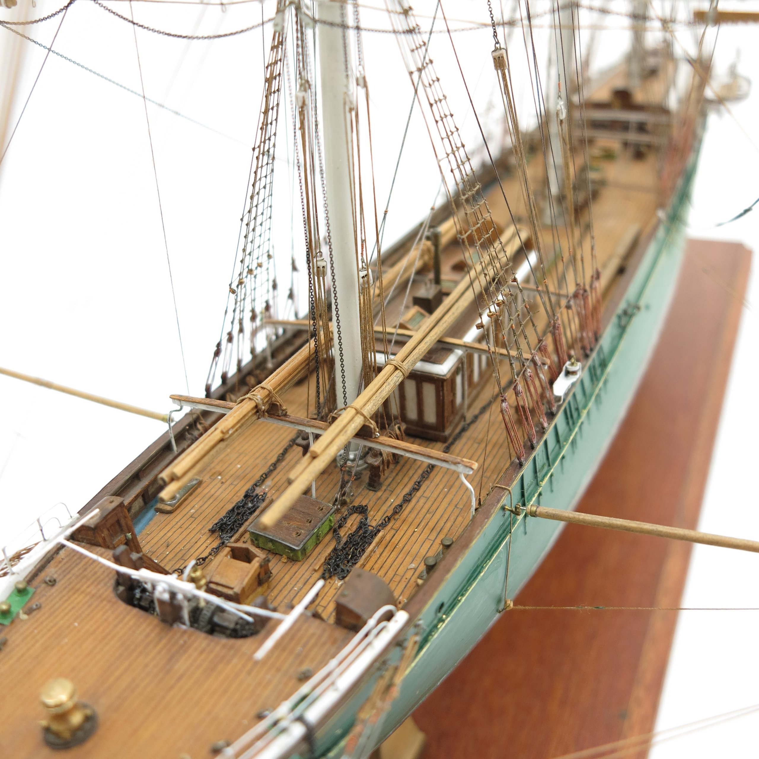 Scale model of the clipper ship "Thermopylae" made by Cyril Hume