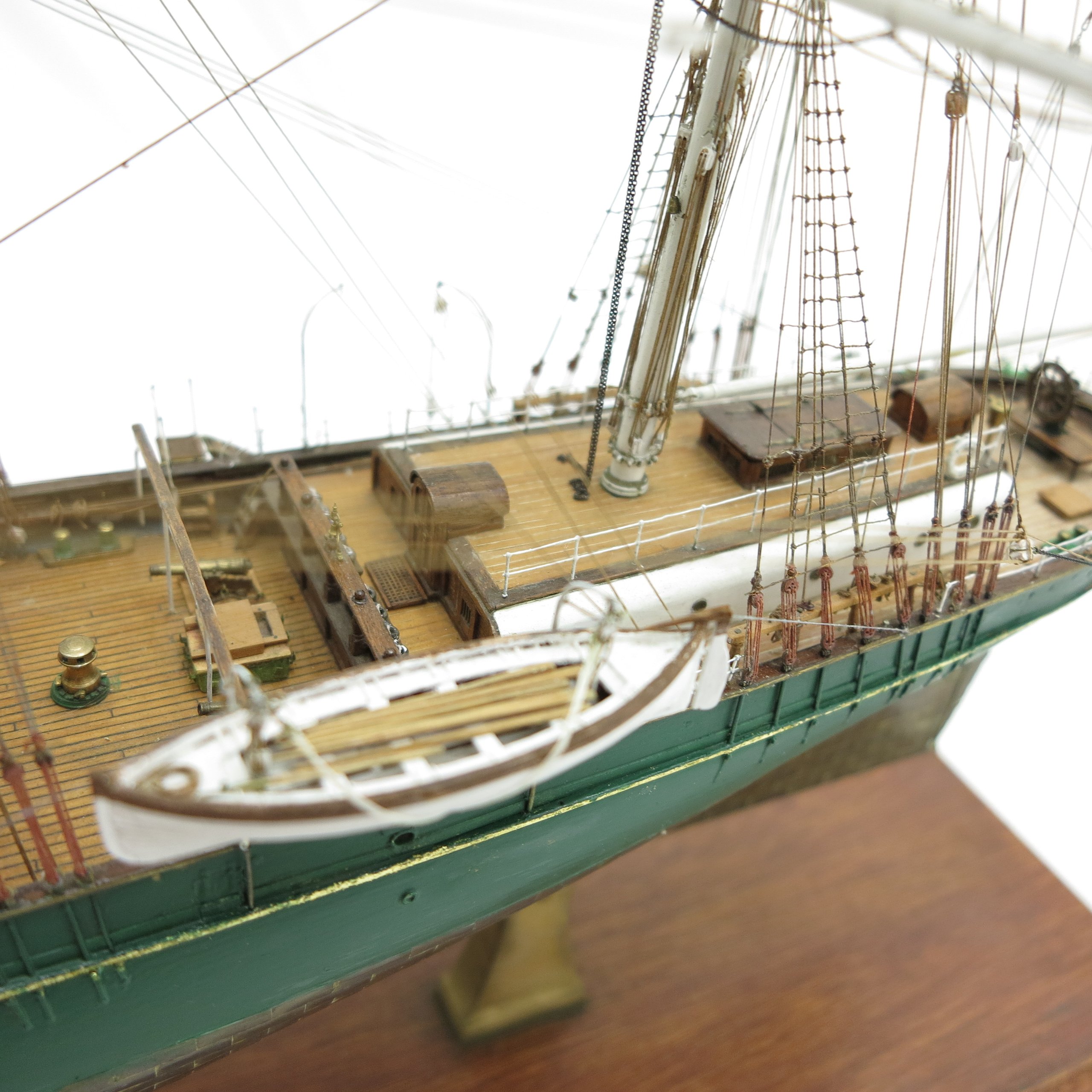 Scale model of the clipper ship "Thermopylae" made by Cyril Hume